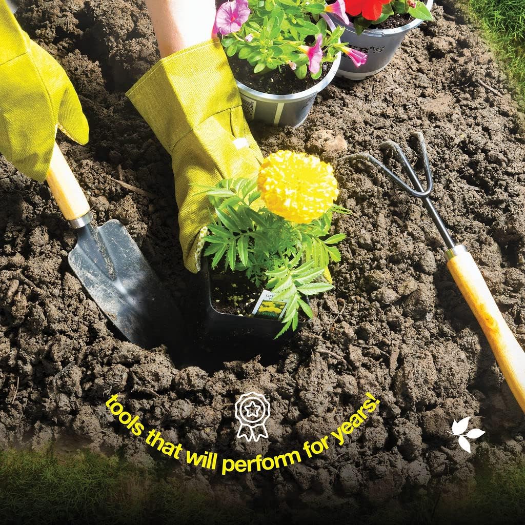 Gardening Tools Set of 10 - Complete Heavy Duty Garden Tools Set with 