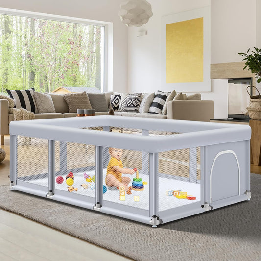 74" ×50" Large Baby Playpen, Baby Playard for Babies and Toddlers, Bab