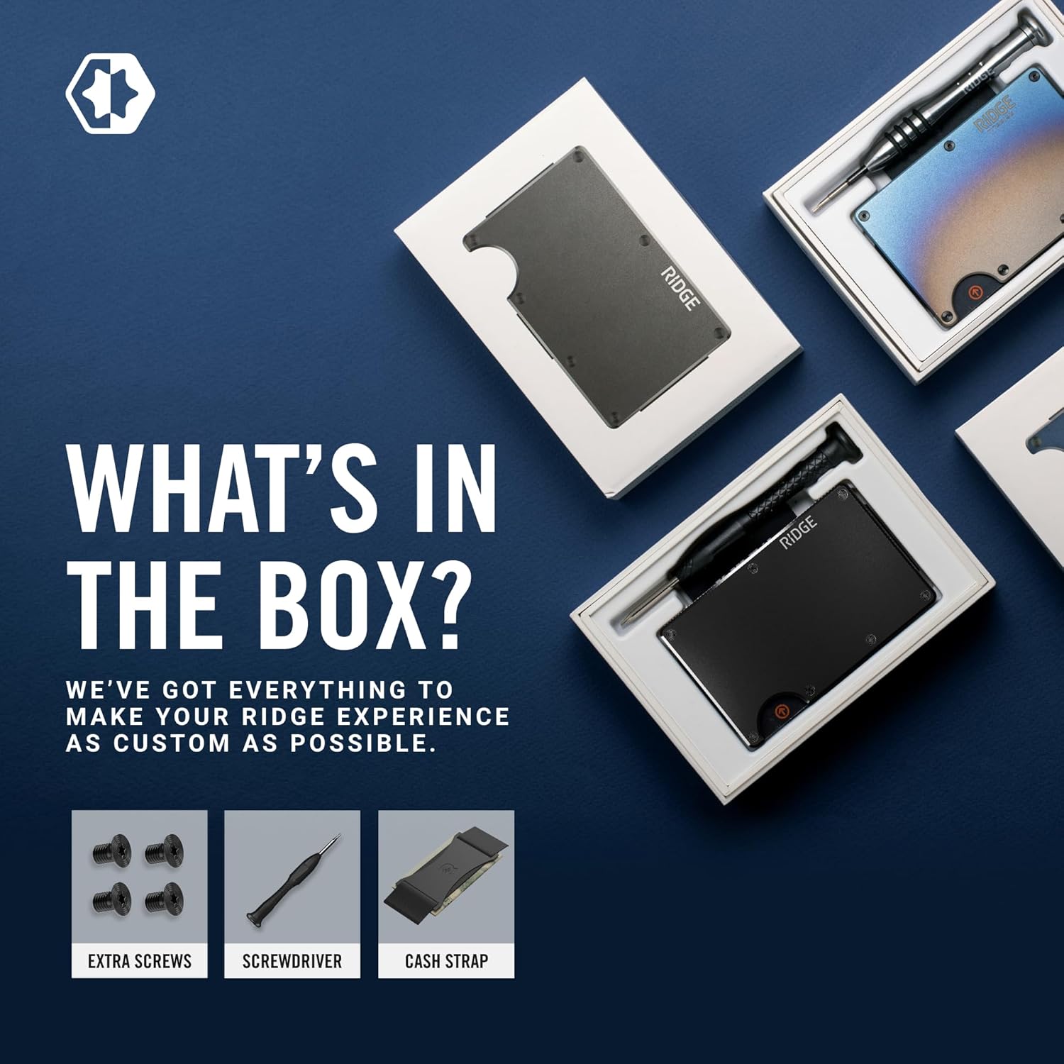 Ridge Wallet for Men - Slim Minimalist Compact Wallet and Card Holder,