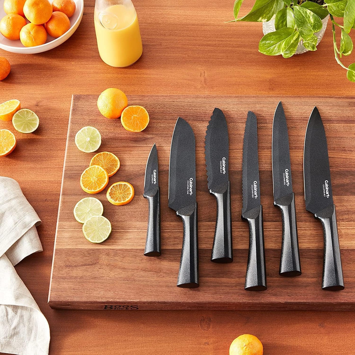 CUISINART Cutlery Knife Set, 12pc Metallic Cutlery Knife Set with Blad
