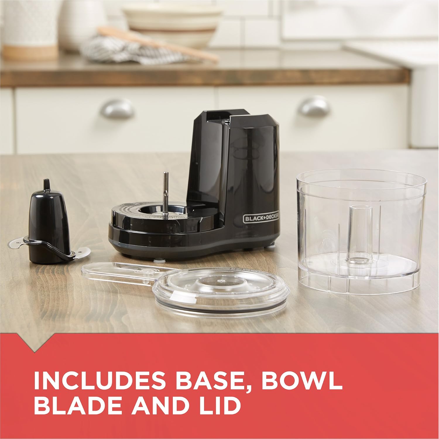 BLACK+DECKER 1.5-Cup Electric Food Chopper, One Touch Pulse, 150W Moto