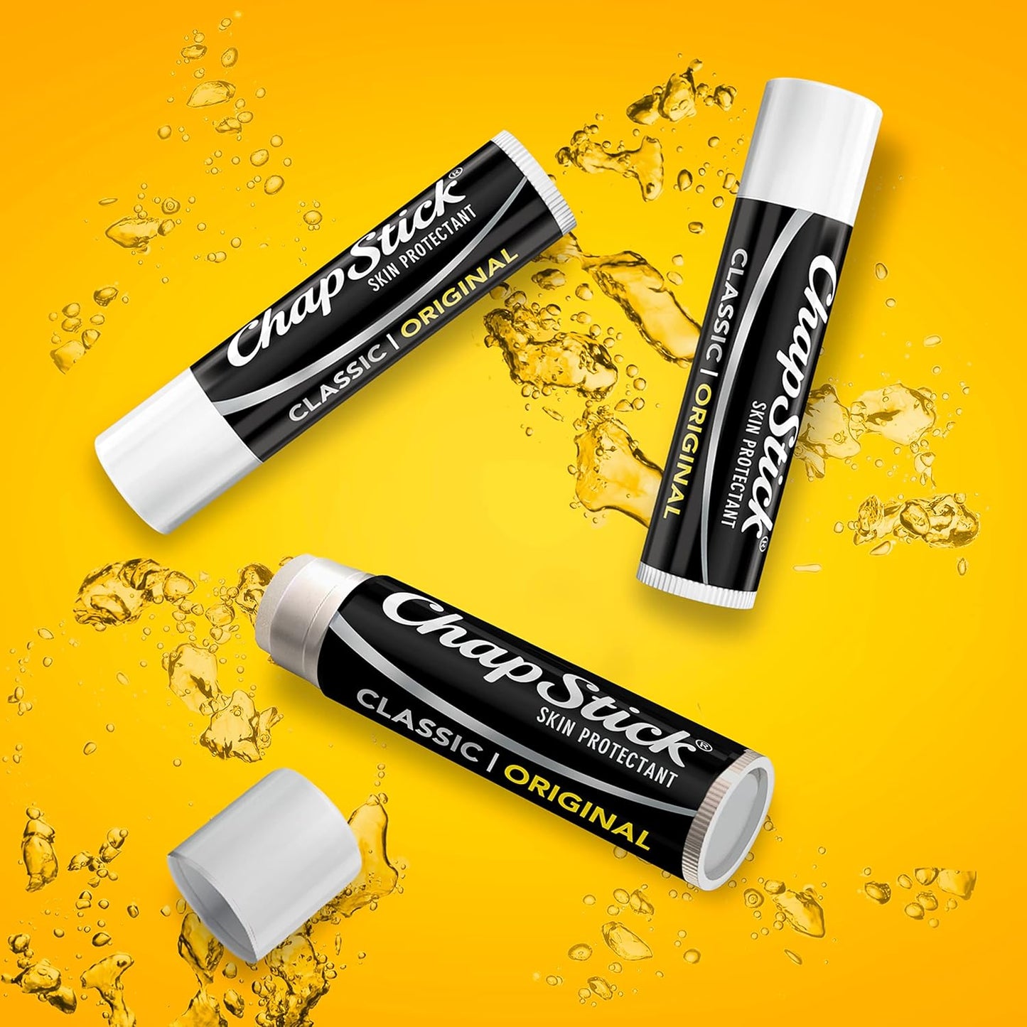 ChapStick Classic Original Lip Balm Tubes, Lip Care - 0.15 Oz (Pack of