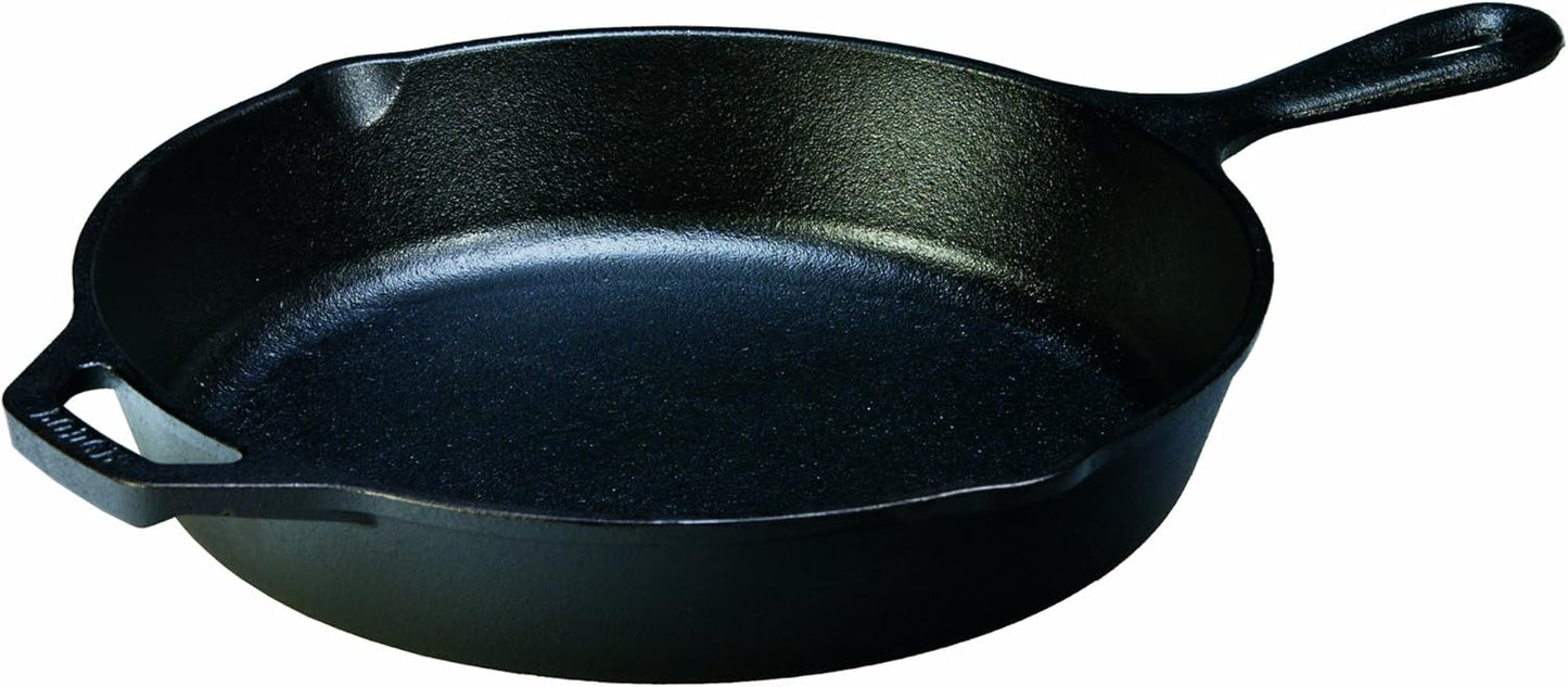 Lodge Seasoned Cast Iron Skillet - PFAS-Free, Non-Toxic Cookware - Use