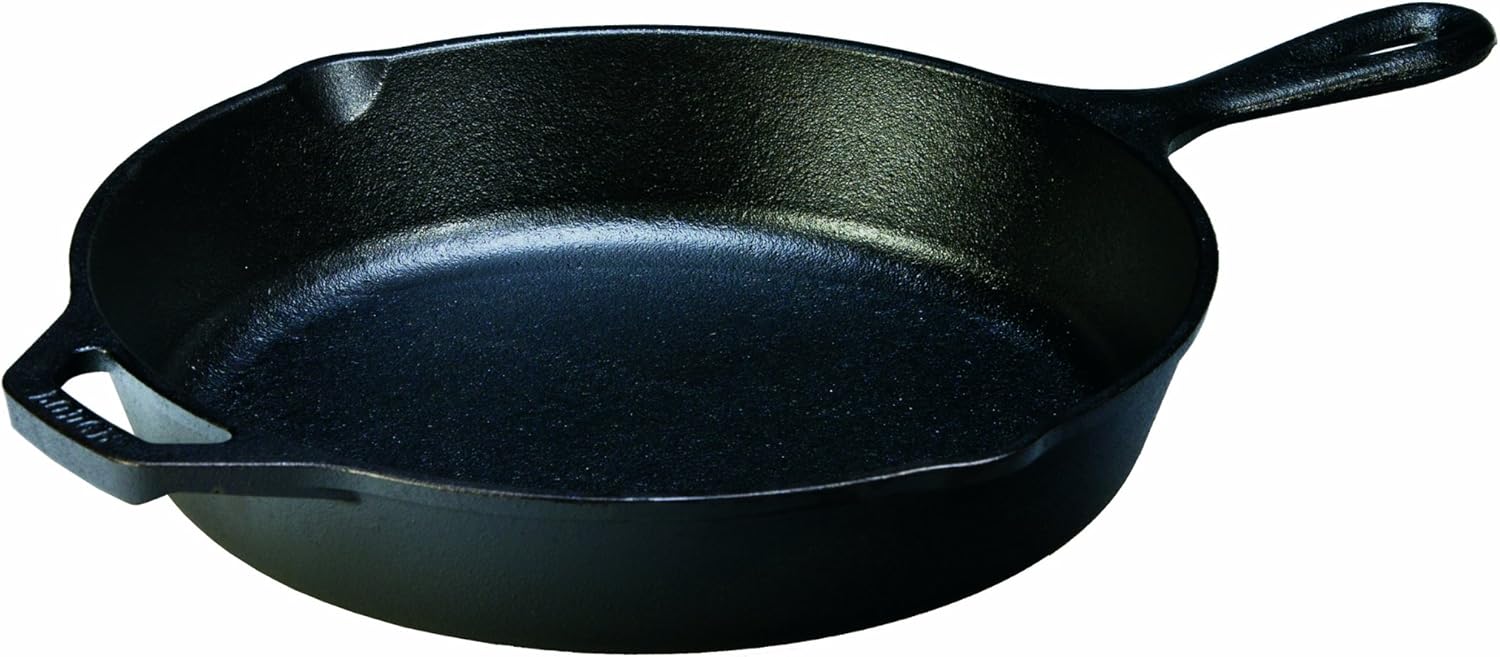 Lodge Seasoned Cast Iron Skillet - PFAS-Free, Non-Toxic Cookware - Use