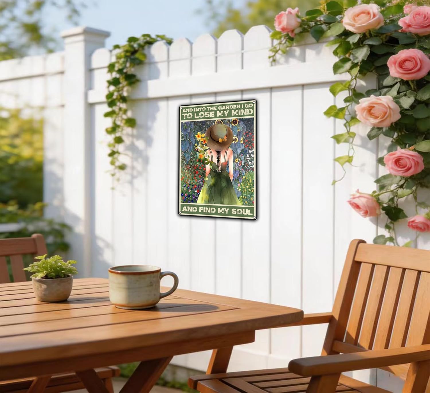 8X12inch Garden Metal Sign Funny Gardening Tin Sign yard Tin Signs Dec