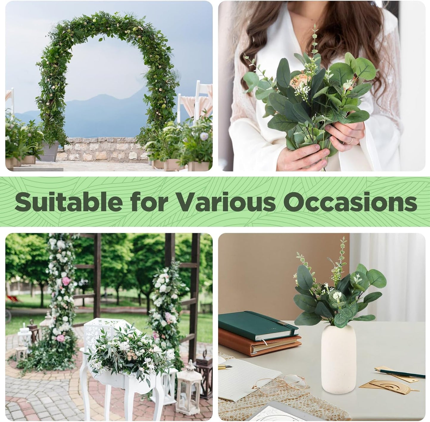 Outdoor Faux Plants 60 PC Artificial Flowers for Outdoors Planters Fake Flower Pots Decoration Cemetery Grave Outside Indoor Spring Hanging Basket Vase Realistic Real Looking 0utdoor Planters Wedding