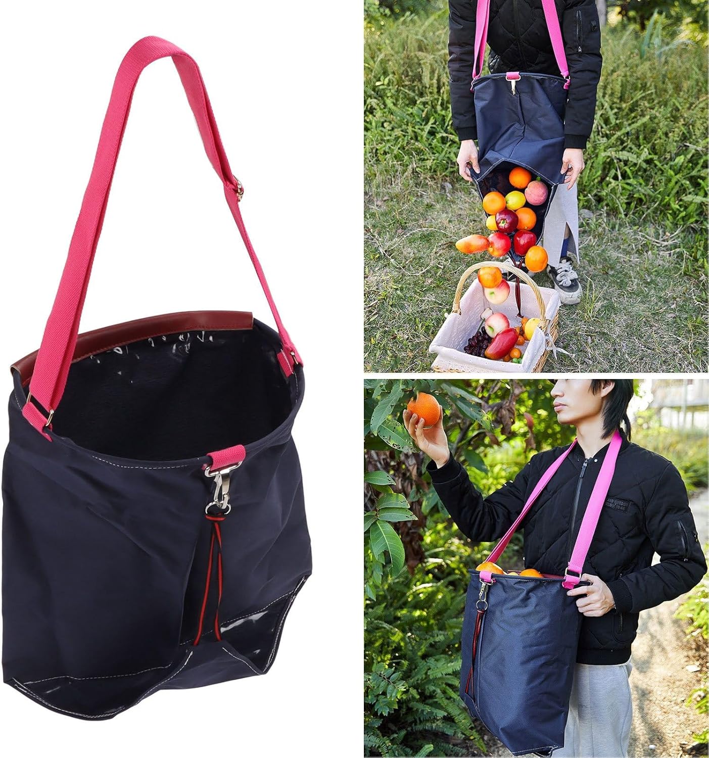 Estink Fruit Picking Bag, 600D Oxford Cloth Harvest Fruit Vegetable Pi