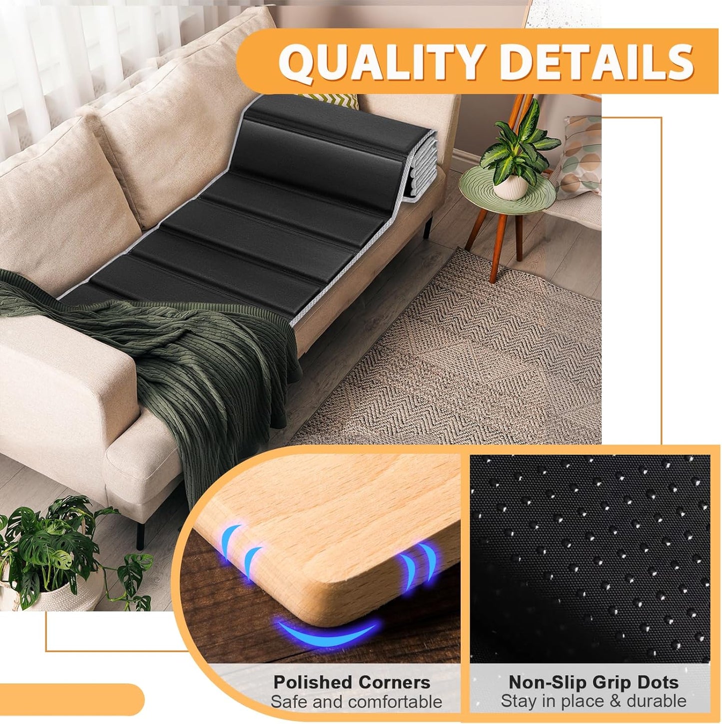 Heavy Duty Couch Cushion Support Board for Sagging Sofa, 21.5''x70'' E