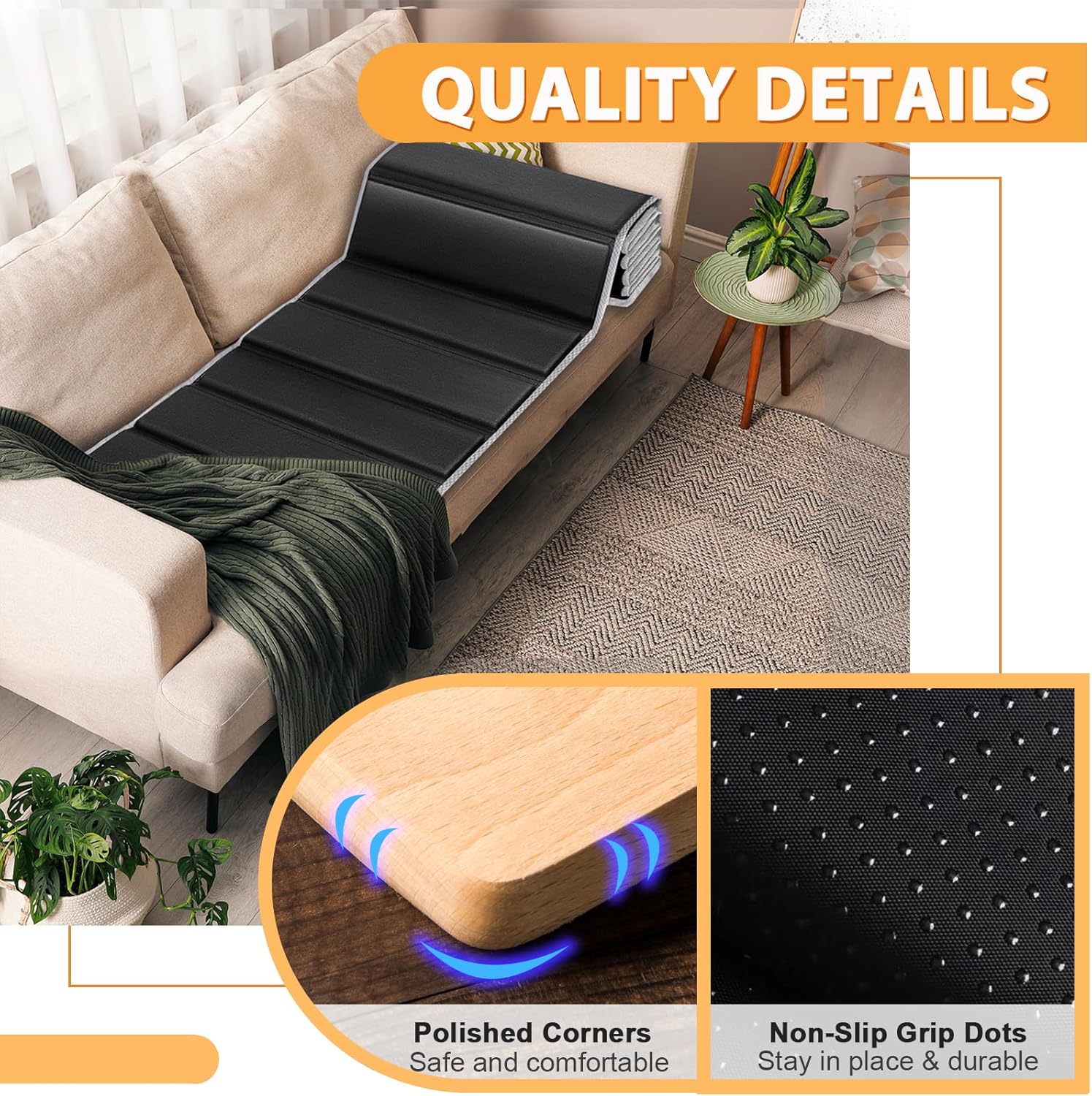 Heavy Duty Couch Cushion Support Board for Sagging Sofa, 21.5''x70'' E