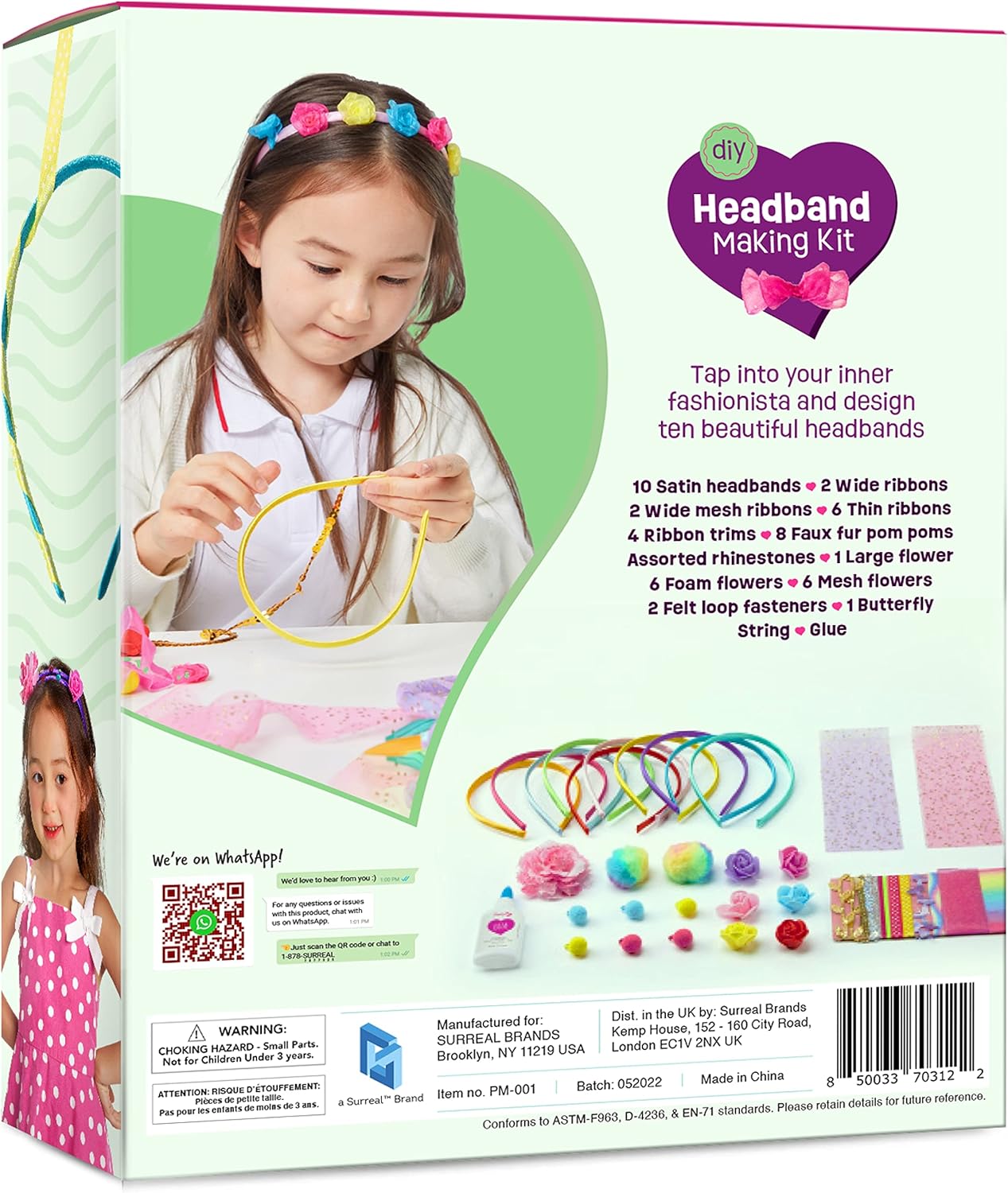 Pretty Me Headband Making Kit for Girls - Arts & Crafts Easter Gift - 