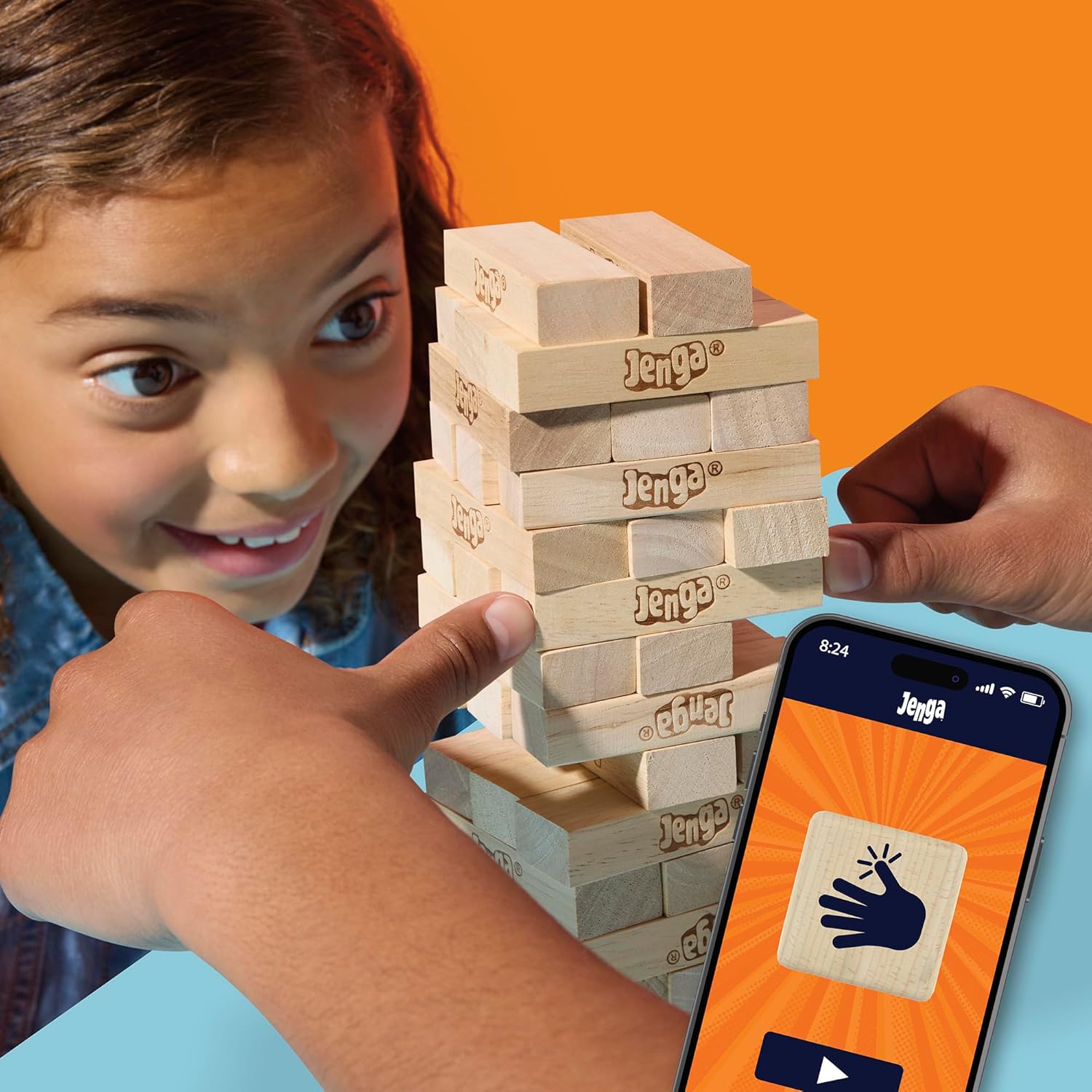 Official Hasbro Games Jenga Game | Digital Die for 6 More Ways to Play