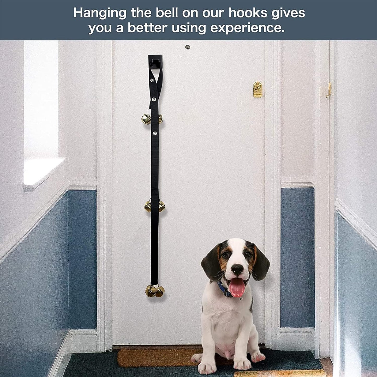 Upgraded Puppy Bells Dog Doorbells for Door Knob/Potty Training/Go Out