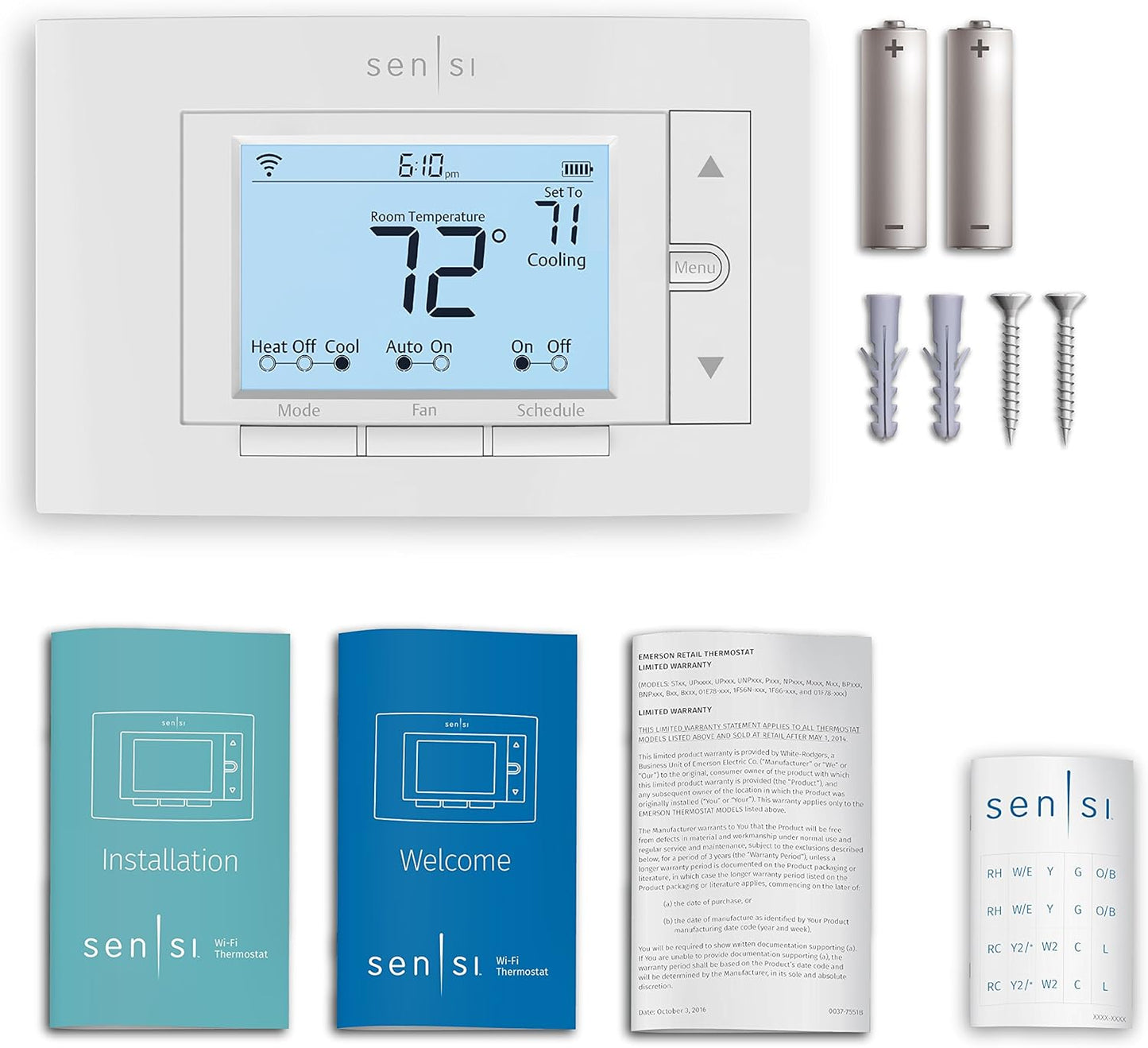 Sensi Smart Thermostat, 100 Years Of Expertise, Wi-Fi, Data Privacy, P