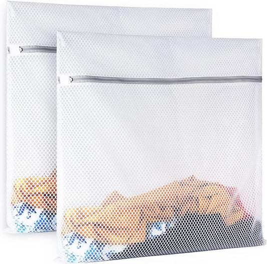 2 XX-Large Honeycomb Mesh Laundry Bag Delicates Durable for Washing Ma