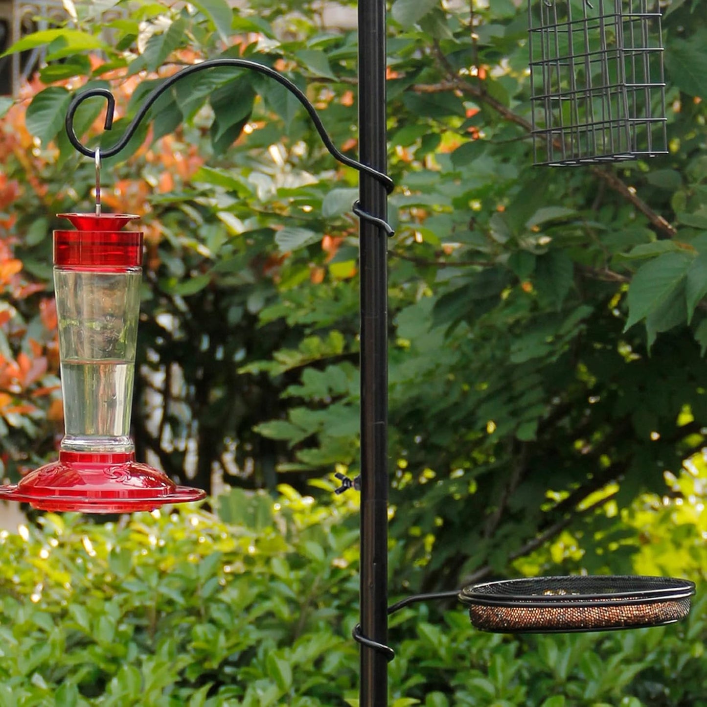 yosager Premium Bird Feeding Station Kit, 77" x 19" Birds Feeder Pole,