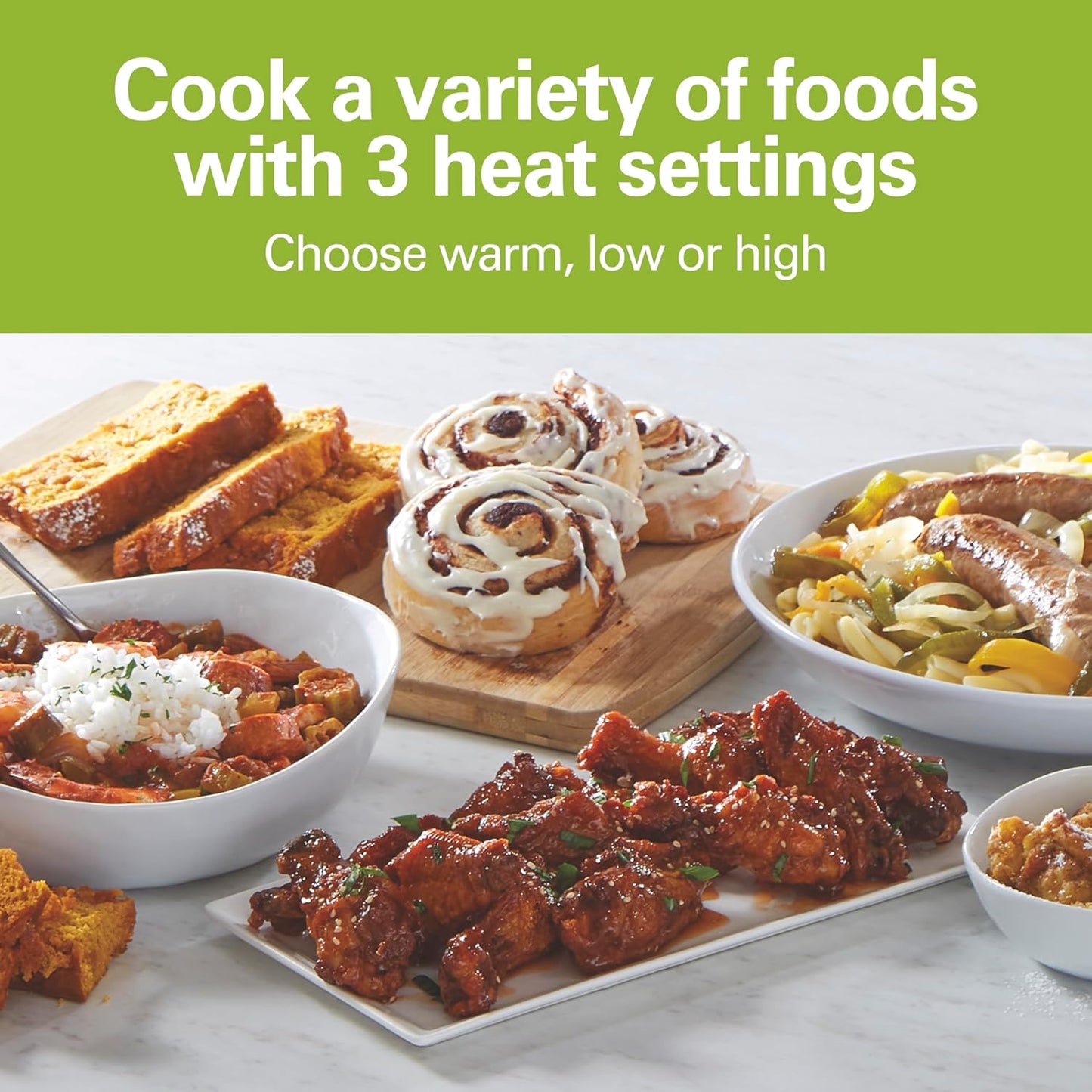 Hamilton Beach 4 Quart Programmable Slow Cooker with Flexible Easy Programming, 5 Cooking Times, Dishwasher-Safe Crock & Lid, Silver (33443)