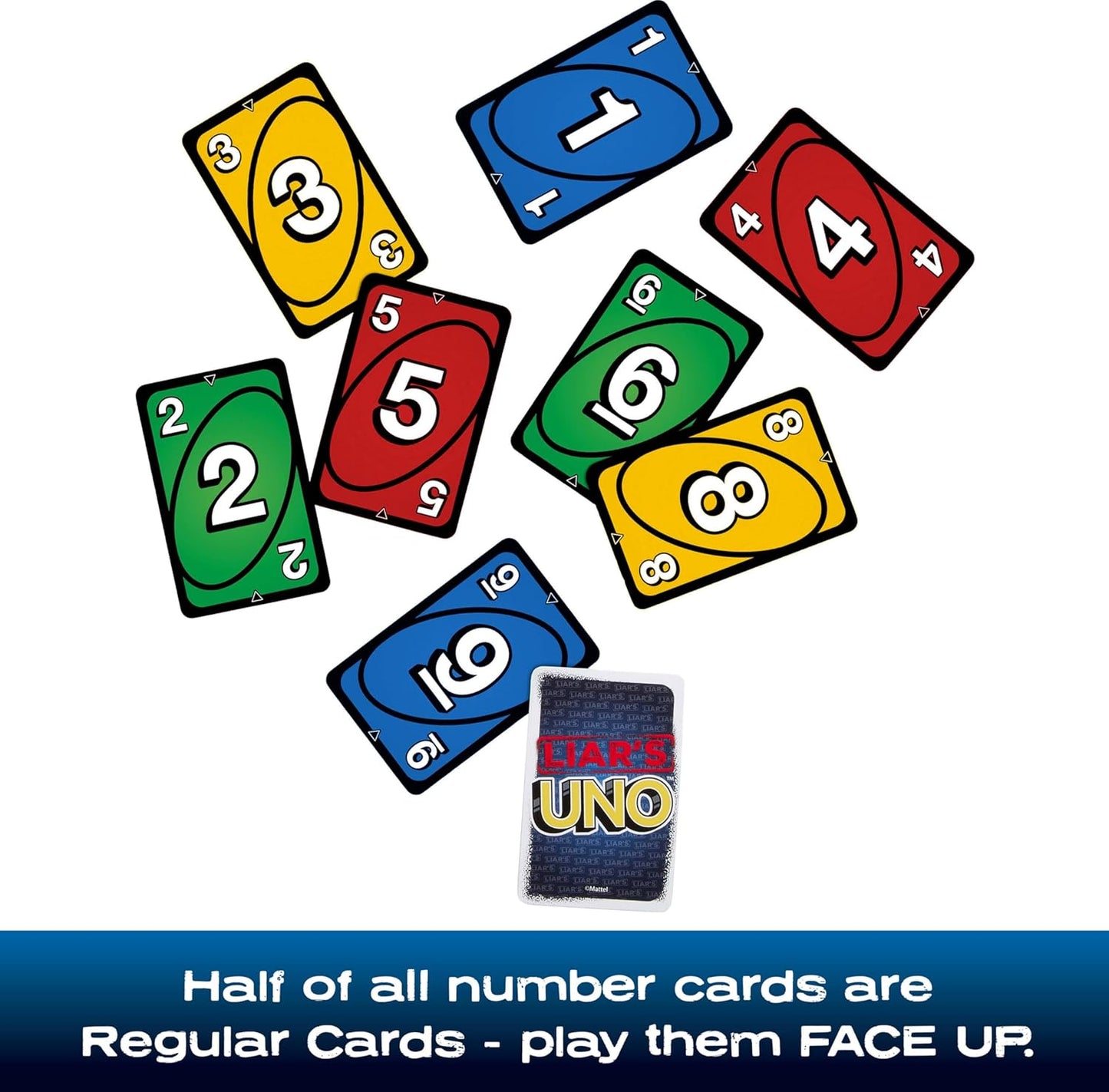 Mattel Games Liar’s UNO Card Game in Travel & Storage Tin for Adults, 