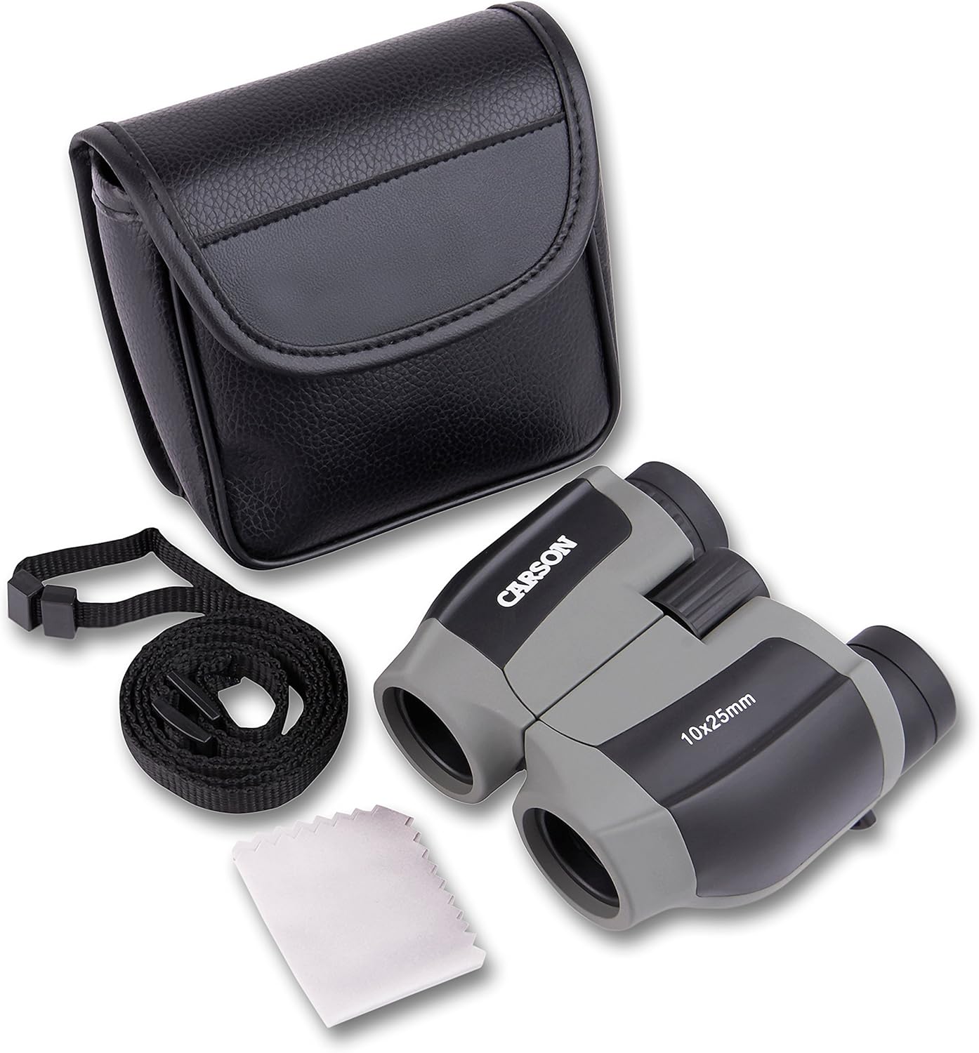 Carson ScoutPlus 10x25mm Compact and Lightweight Porro Prism Binoculars (JD-025)
