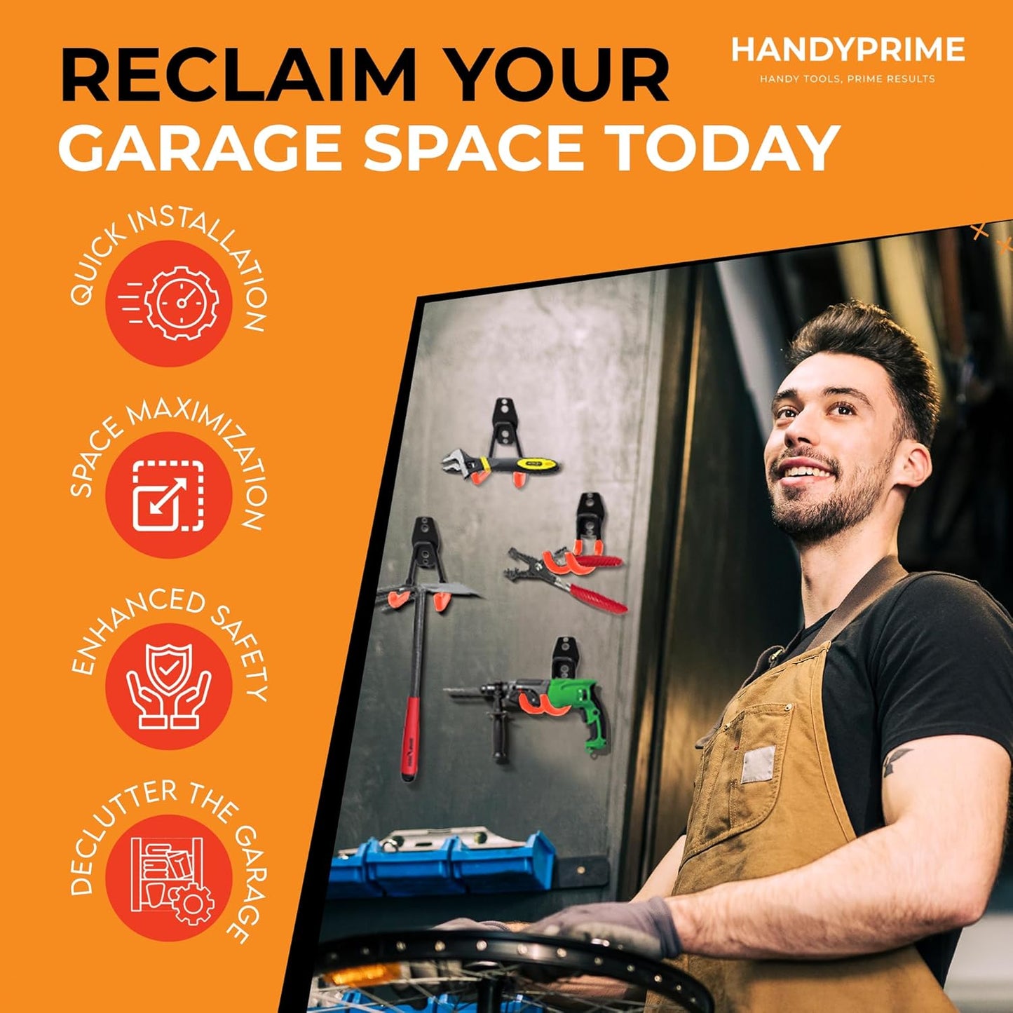 Garage Hooks 13 Pack Wall Mounted Garage Hooks Heavy Duty with Extensi