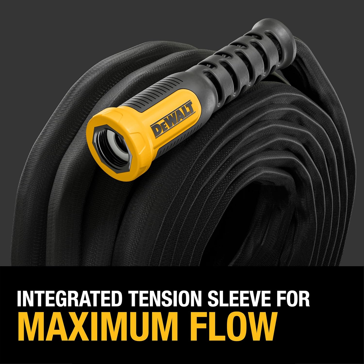 DEWALT 50 ft x 5/8 in Heavy-Duty Professional Grade Fabric Garden Hose