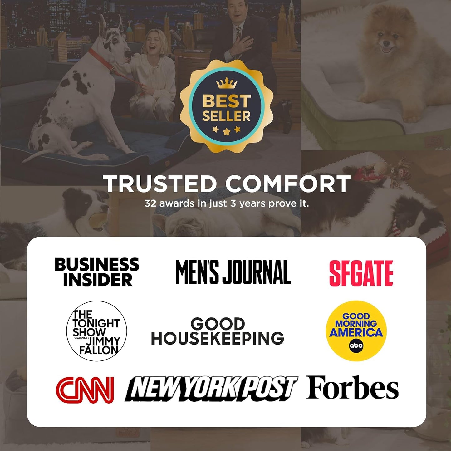 Bedsure Orthopedic Dog Beds Large Sized Dog - Washable Large Dog Cat B