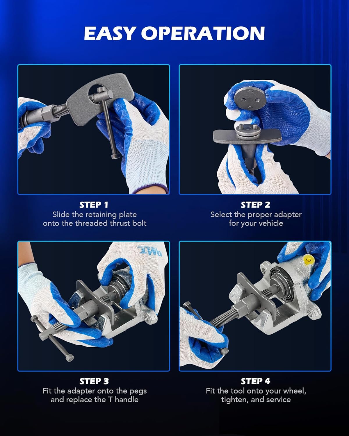 Orion Motor Tech 24pc Brake Caliper Compression Tool Set, Heavy Duty B
