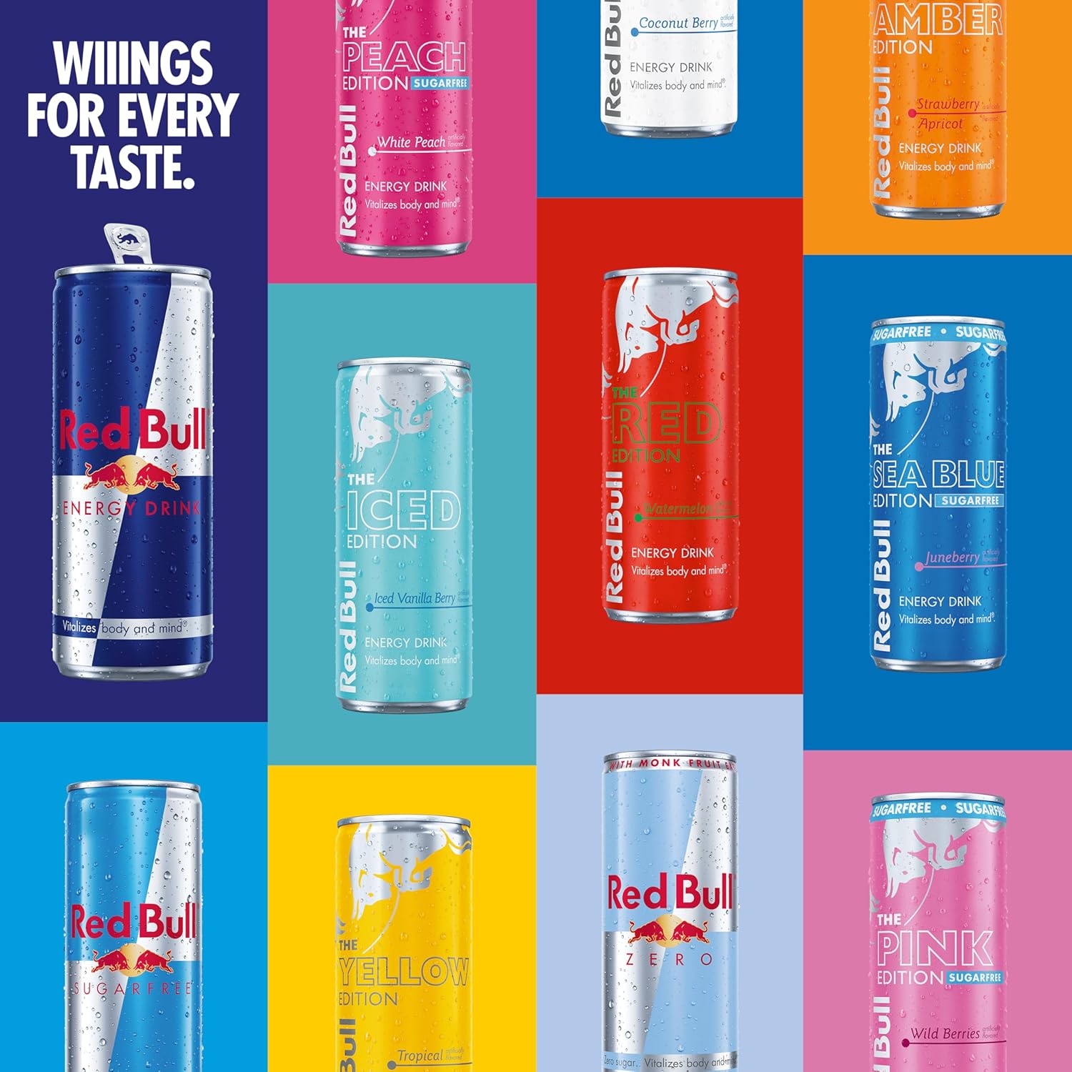 Red Bull Sugar Free Energy Drink, 8.4 Fl Oz, 4 Cans