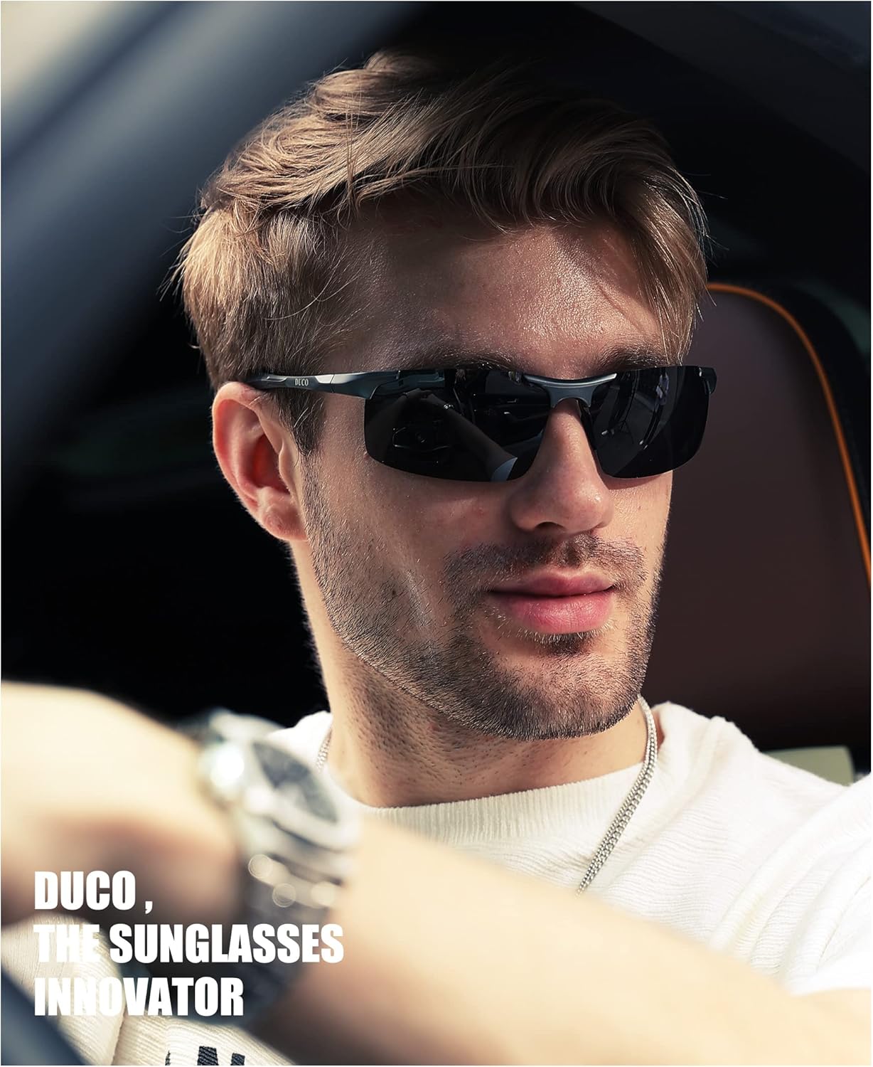 DUCO Mens Sports Polarized Sunglasses UV Protection Sunglasses for Men