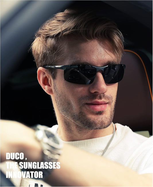 DUCO Mens Sports Polarized Sunglasses UV Protection Sunglasses for Men