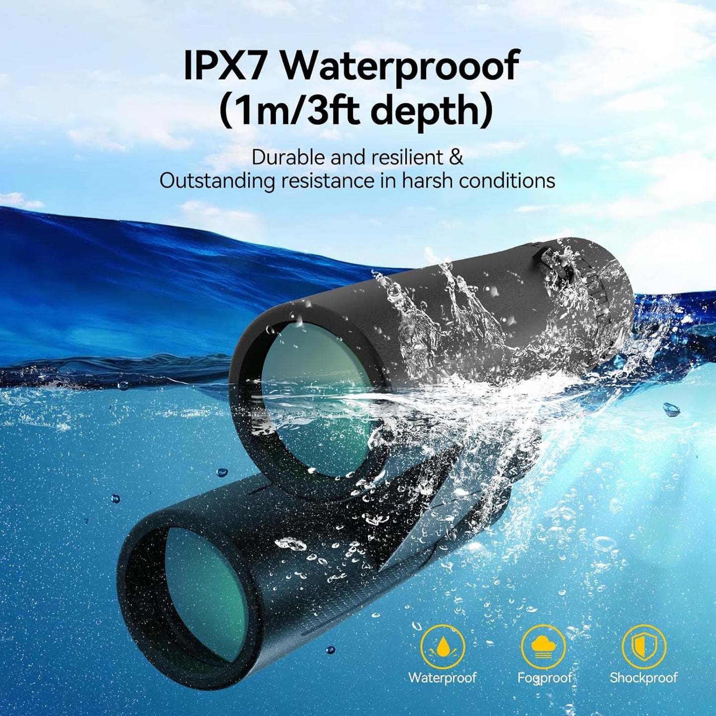 SVBONY Upgraded SV202 8x42 ED Binocular, Binoculars with Extra-Low Dispersion Objective Lenses for Birdwatching, BAK4 & FMC Optic System, Wide View Angle, IPX7 Waterproof for All-Weather Use