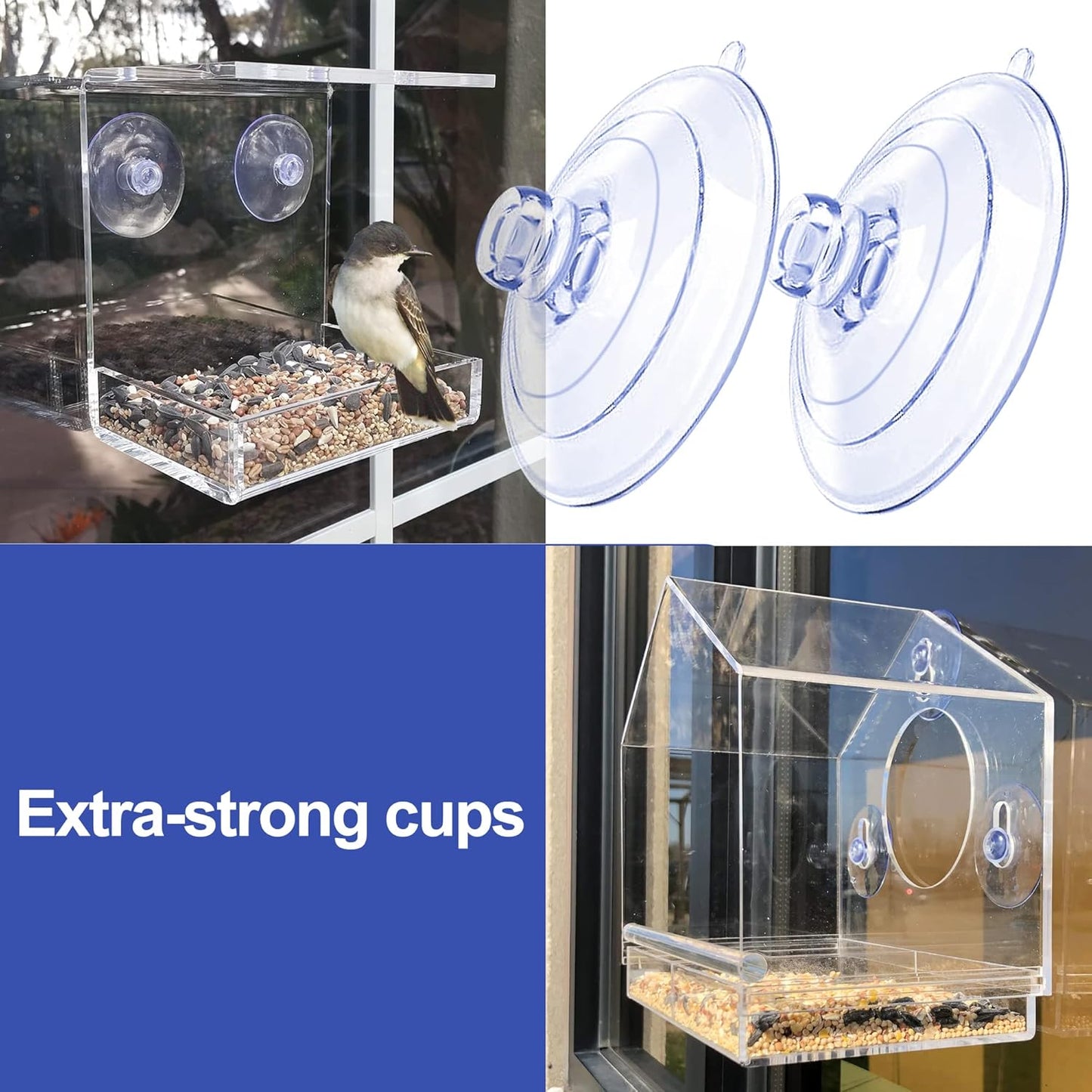 Bird Feeder Suction Cup, Bird Feeder Window Suction Cup, Bird Feeder Suction Cups Replacement (5 Pcs)