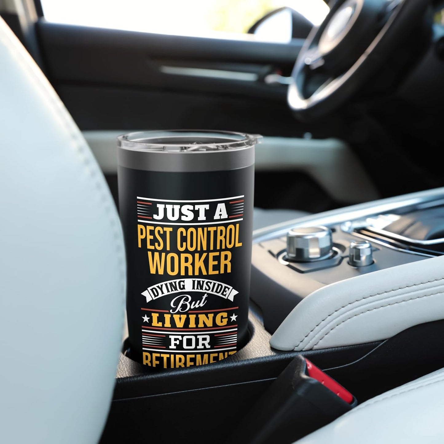 Sarcastic Pest Control Worker Funny Saying Stainless Steel Insulated Tumbler