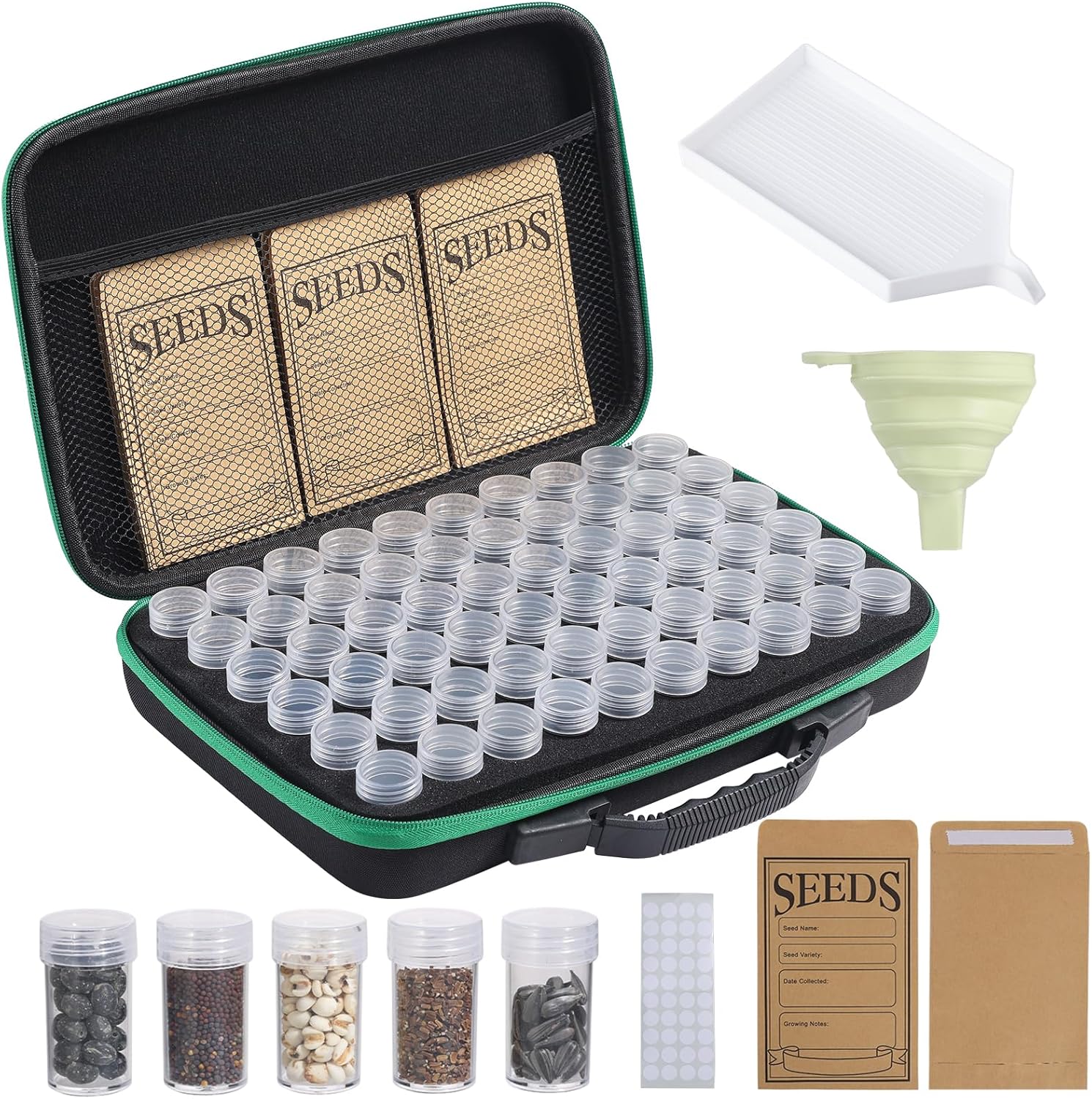 Douorgan Seed Storage Box, Portable Seed Saving Box, Sturdy Seed Organ