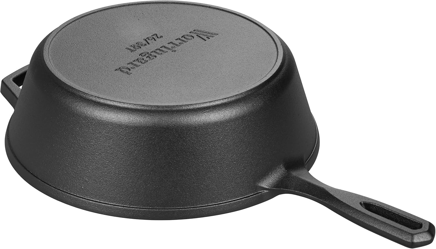 Pre-seasoned Cast Iron Double Dutch Oven Pot with Skillet Lid, for Bre