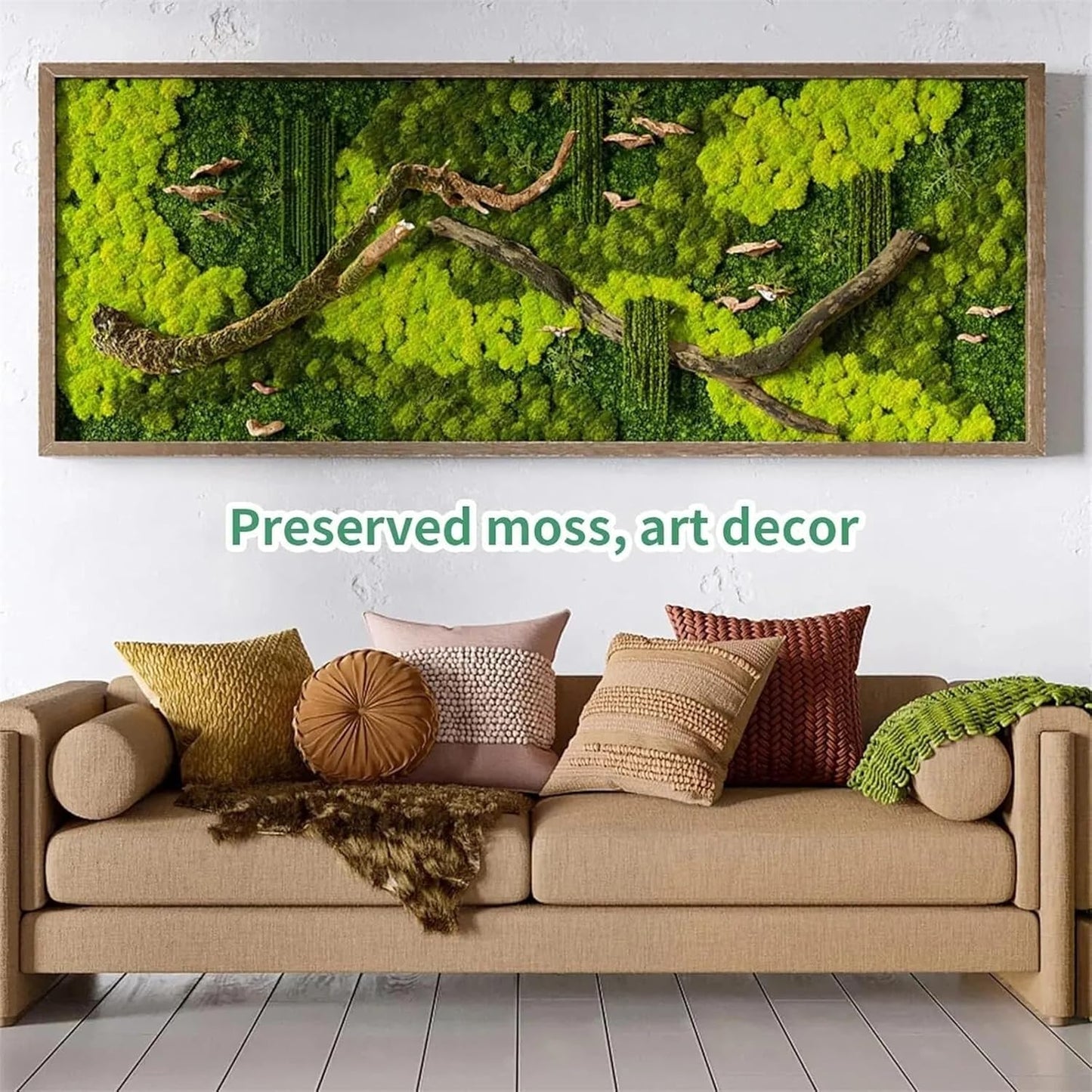 Artificial Plants Life Moss DIY Crafts Grass Garden Wedding Home Room Decor Mini Landscape Fake Grass(Blue,500g)