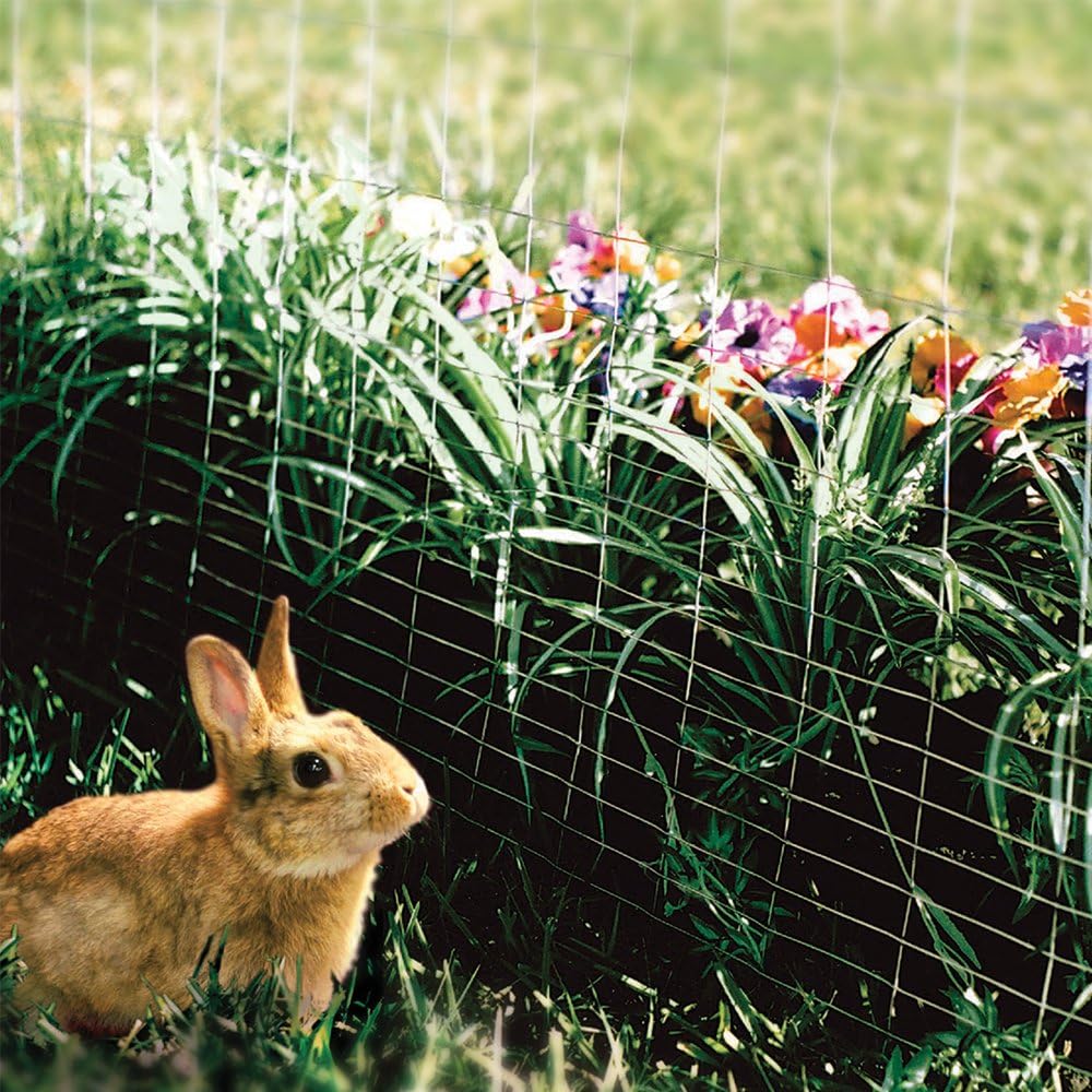 YARDGARD – 1 Inch by 4 Inch Mesh Welded Wire Fence – 28 Inches by 50 Feet – 16 Gauge Galvanized Steel – for Rabbit Fencing | Small Animal Barriers | Garden Protection and Yard Enclosures