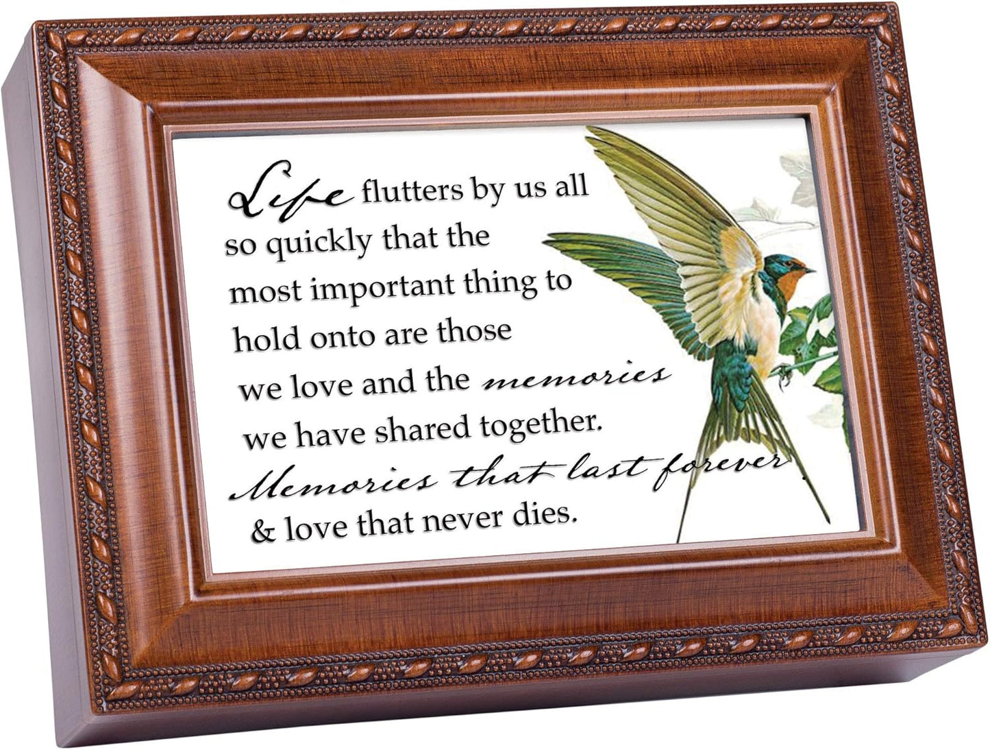 Cottage Garden Memories That Last Forever Woodgrain Rope Trim Music Bo