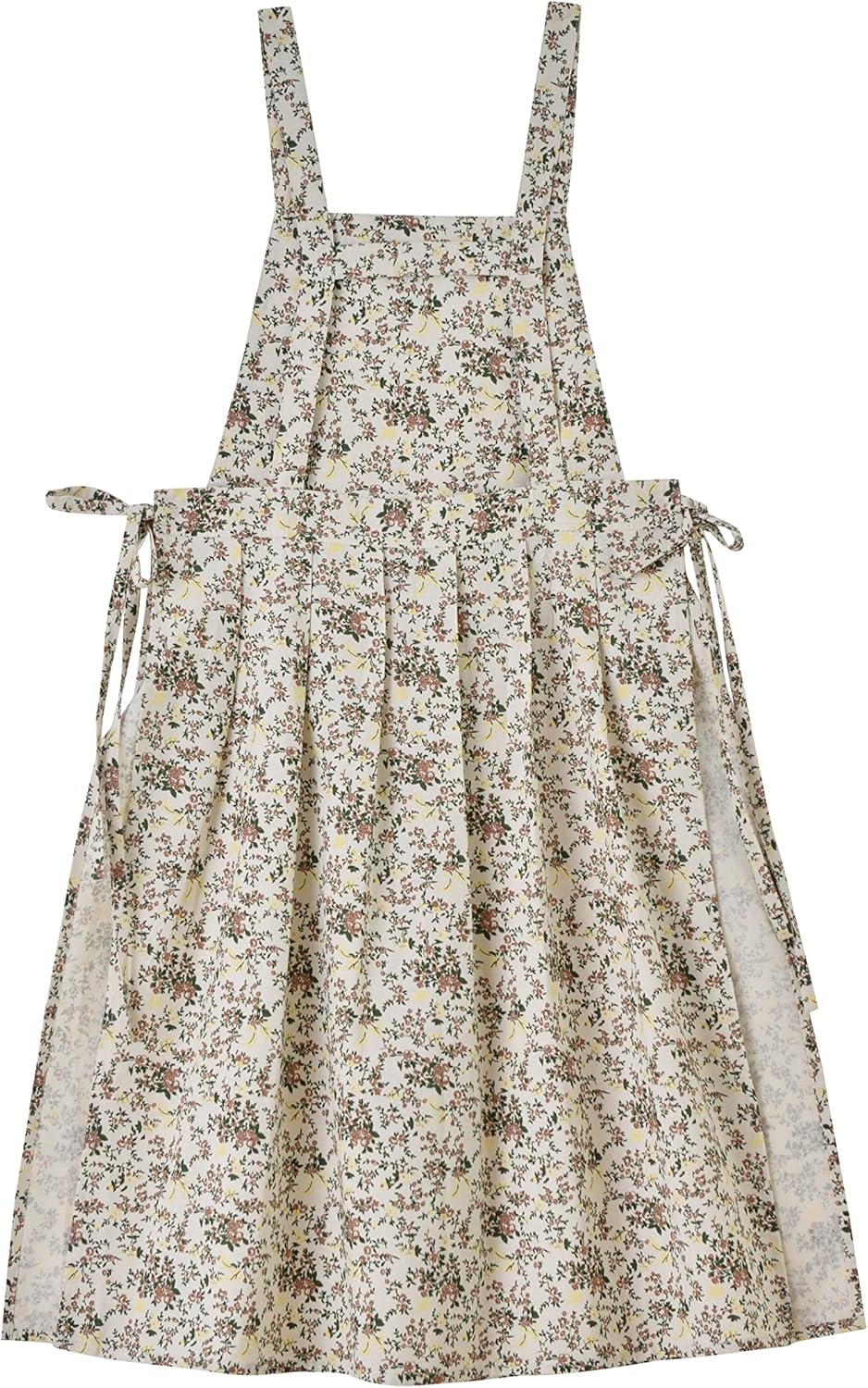 Floral Cotton Waterproof Adult Kitchen Apron Adjustable Cooking Baking