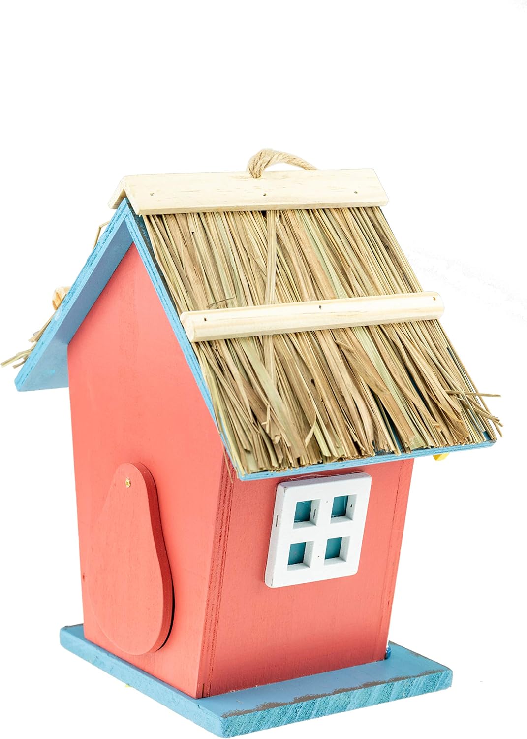 CLEVER GARDEN Hanging Birdhouse, Decorative Outdoor Bird Feeder for Hu