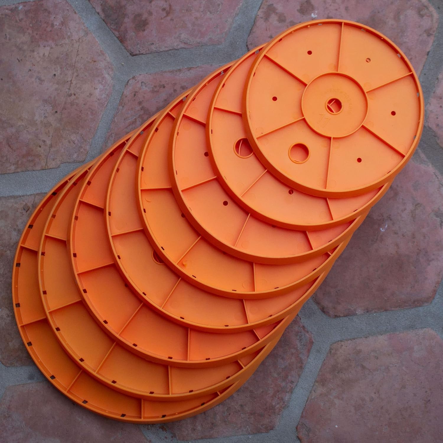 Bloem Ups-A-Daisy Round Planter Insert: 11" - Orange - Durable Resin D