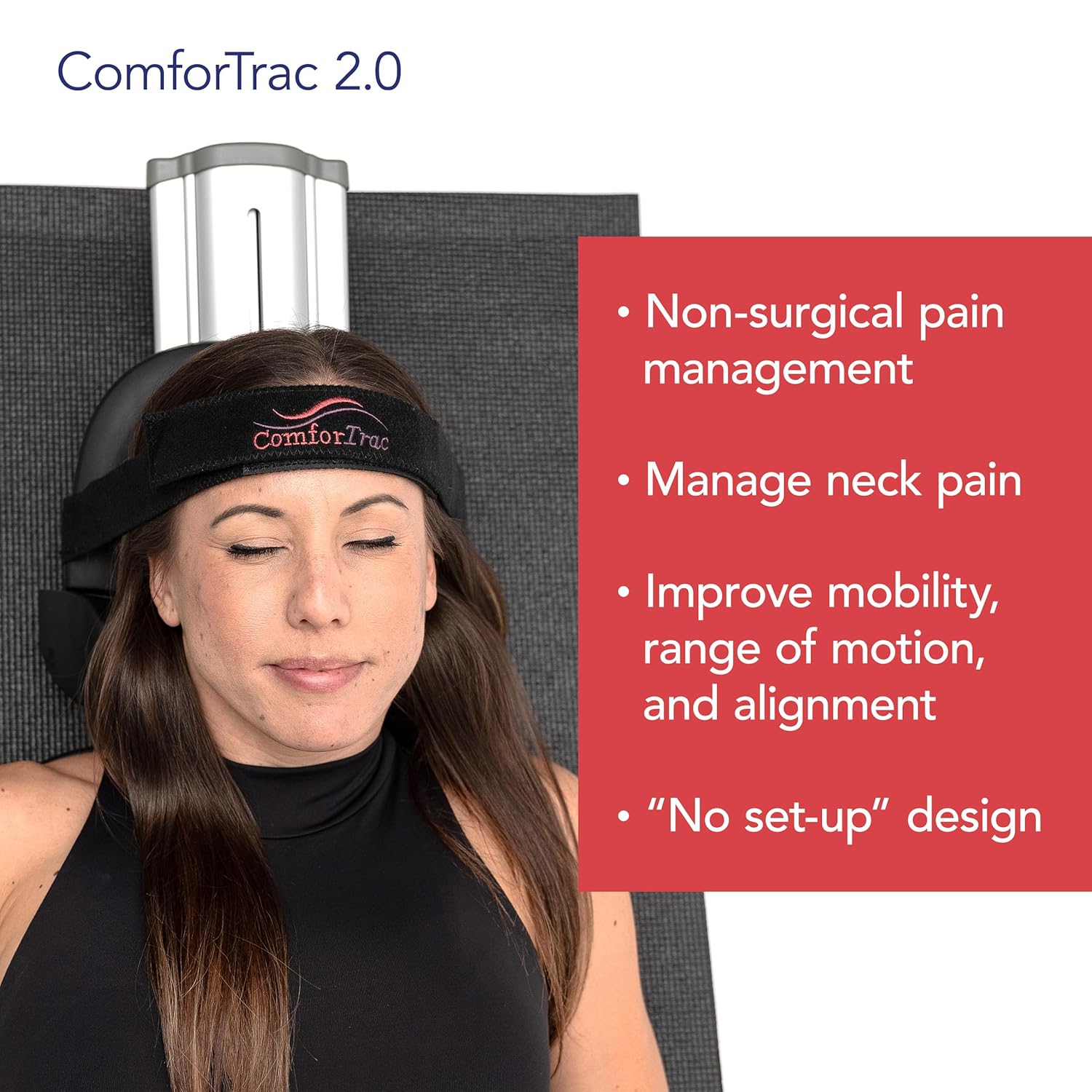 ComforTrac-Deluxe Home Cervical Traction Kit 2.0, Neck Therapy, Discom