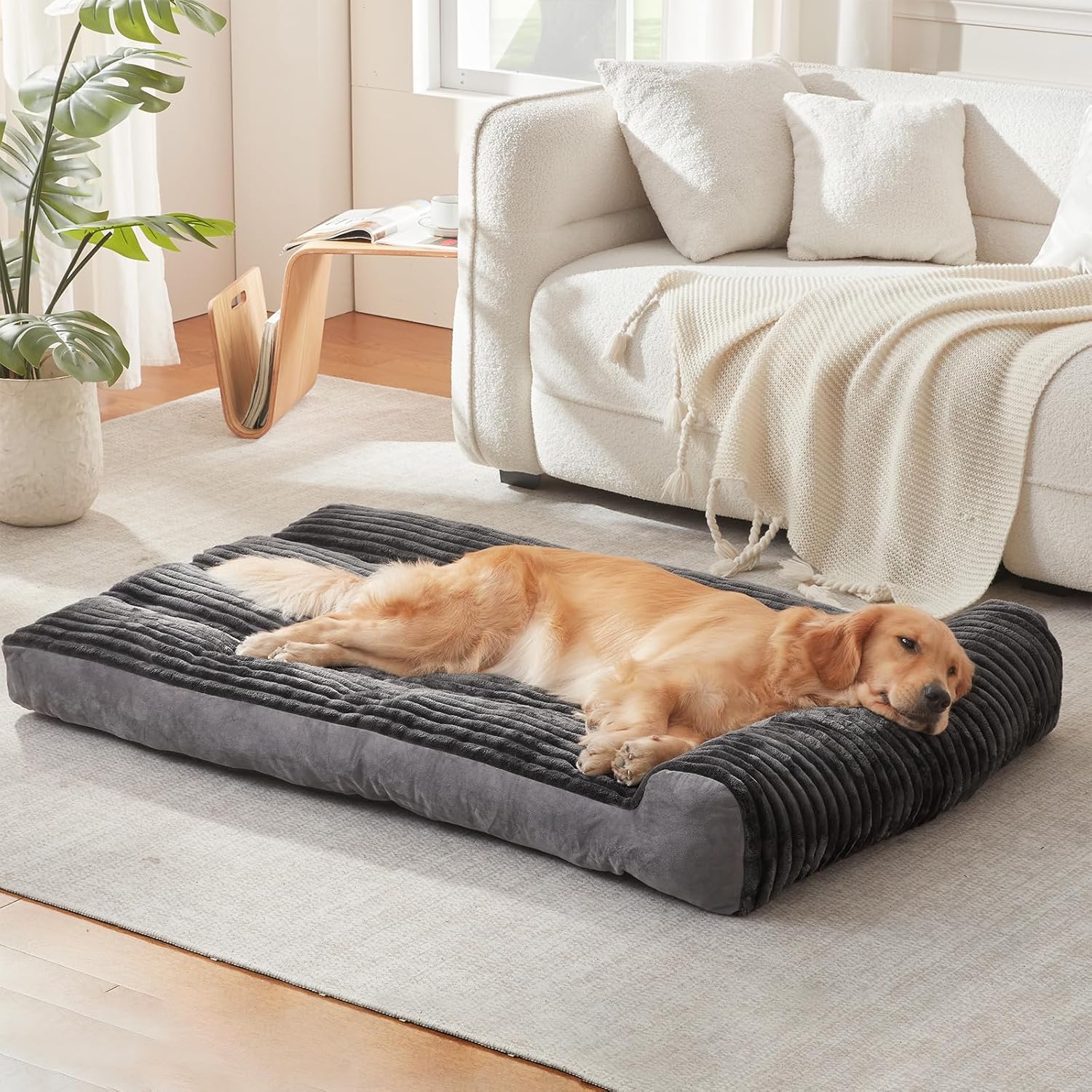 Dog Beds for Medium,Large Dogs Breeds,Sofa Dog Bed with Pillow for Cra