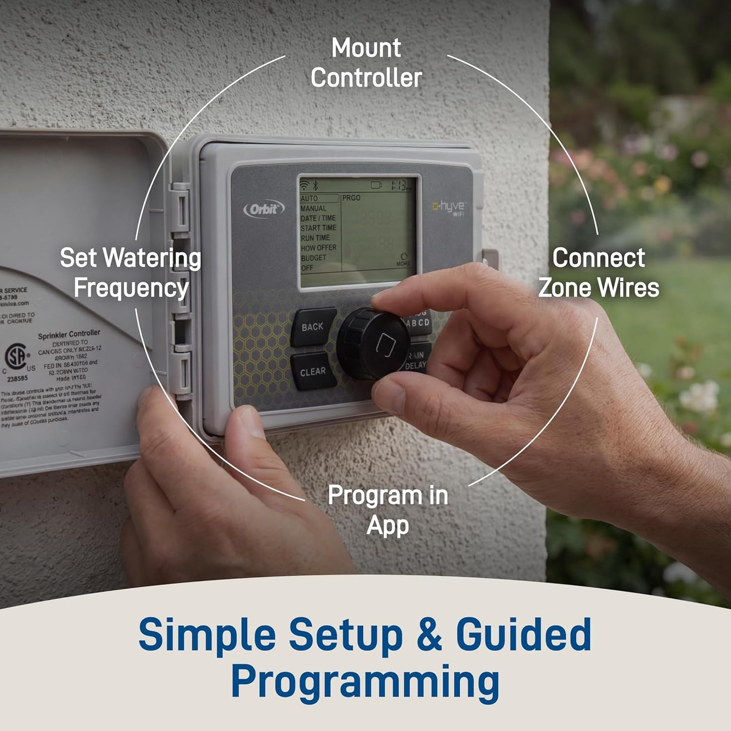 Orbit 57946 B-hyve 6-Zone Smart Indoor/Outdoor Sprinkler Controller