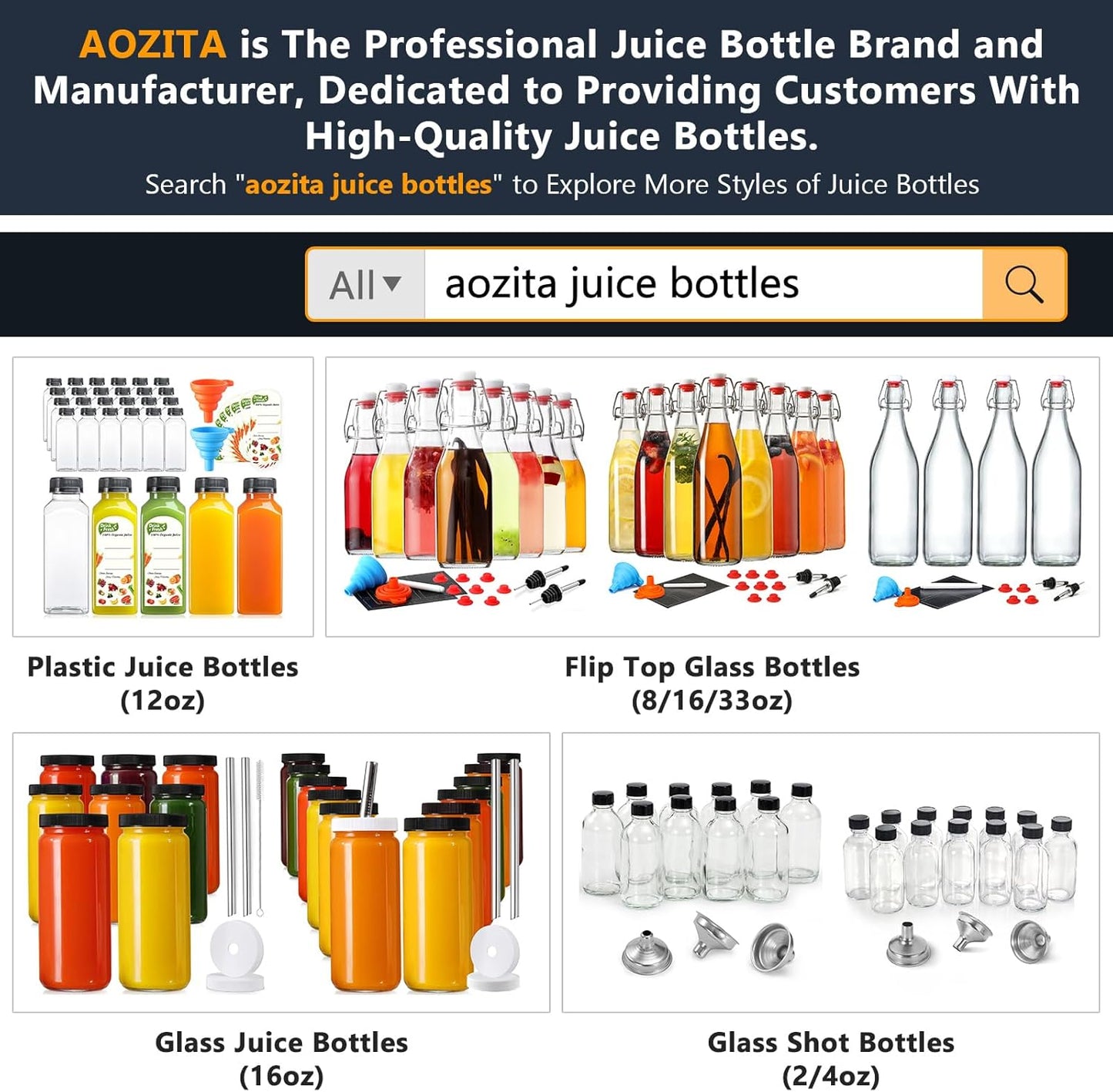 24 PACK, 12 OZ Reusable Plastic Juice Bottles with Caps, Plus 24 Labels & 2 Silicone Funnels - Clear Juicing Bottles for Juice, Smoothies, Ginger, Tea, Coffee - Food Grade & Leakproof Travel Bottles