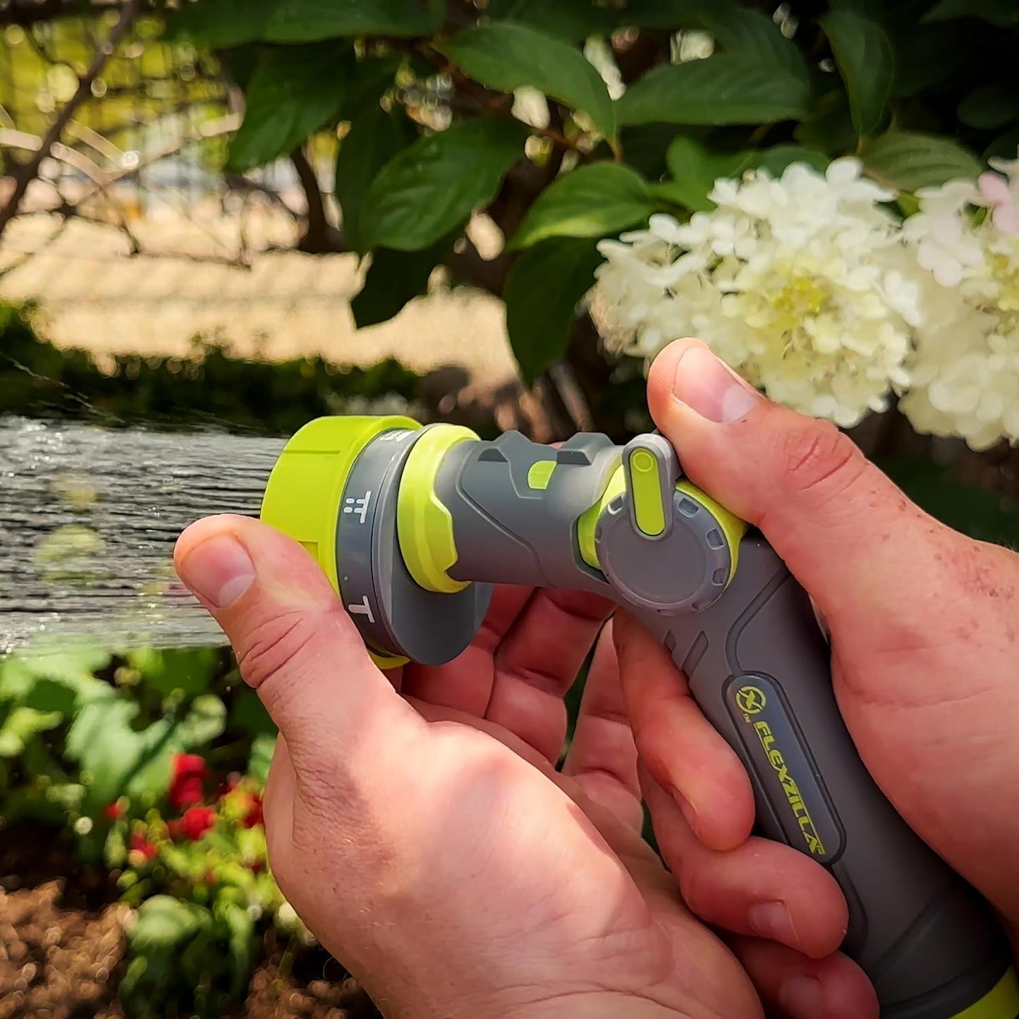 Flexzilla 7-Pattern Adjustable Flow Garden Hose Nozzle Sprayer with Ea