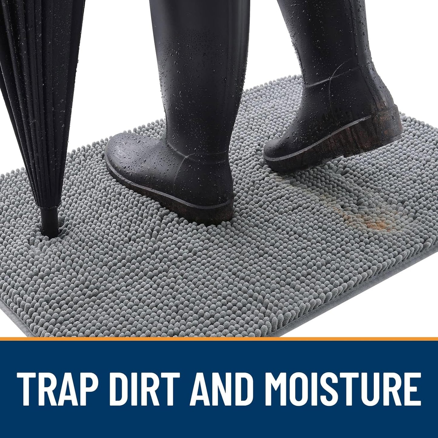 OLANLY Dog Door Mat for Muddy Paws 30x20, Absorbs Moisture and Dirt, A