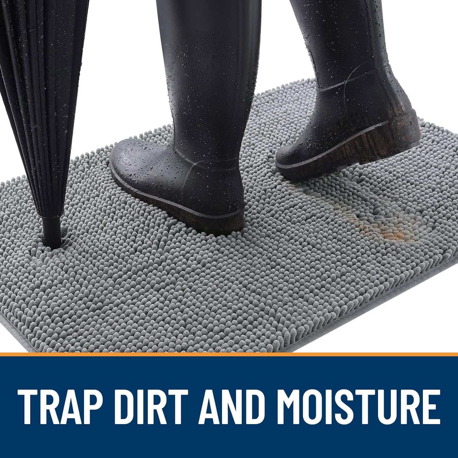 OLANLY Dog Door Mat for Muddy Paws 30x20, Absorbs Moisture and Dirt, A
