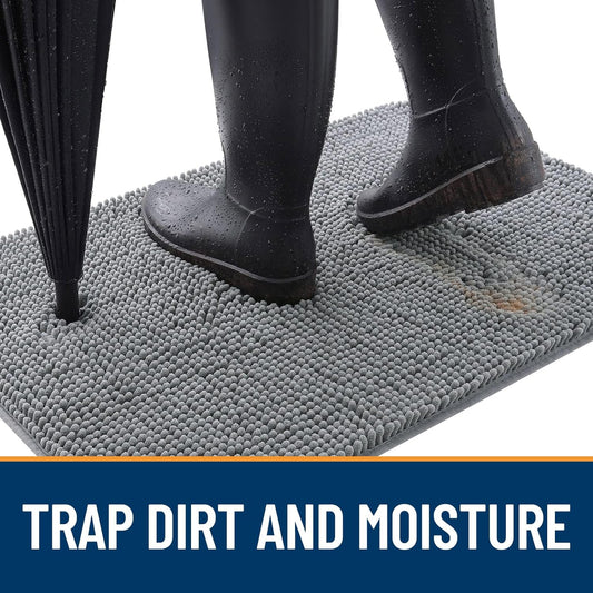 OLANLY Dog Door Mat for Muddy Paws 30x20, Absorbs Moisture and Dirt, A