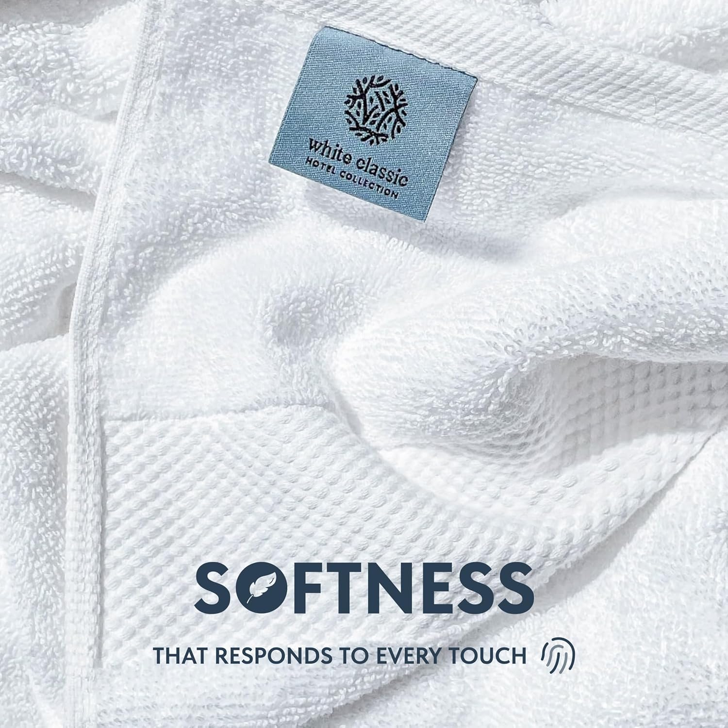 Luxury White Hand Towels - Soft 100% Turkish Cotton | Highly Absorbent