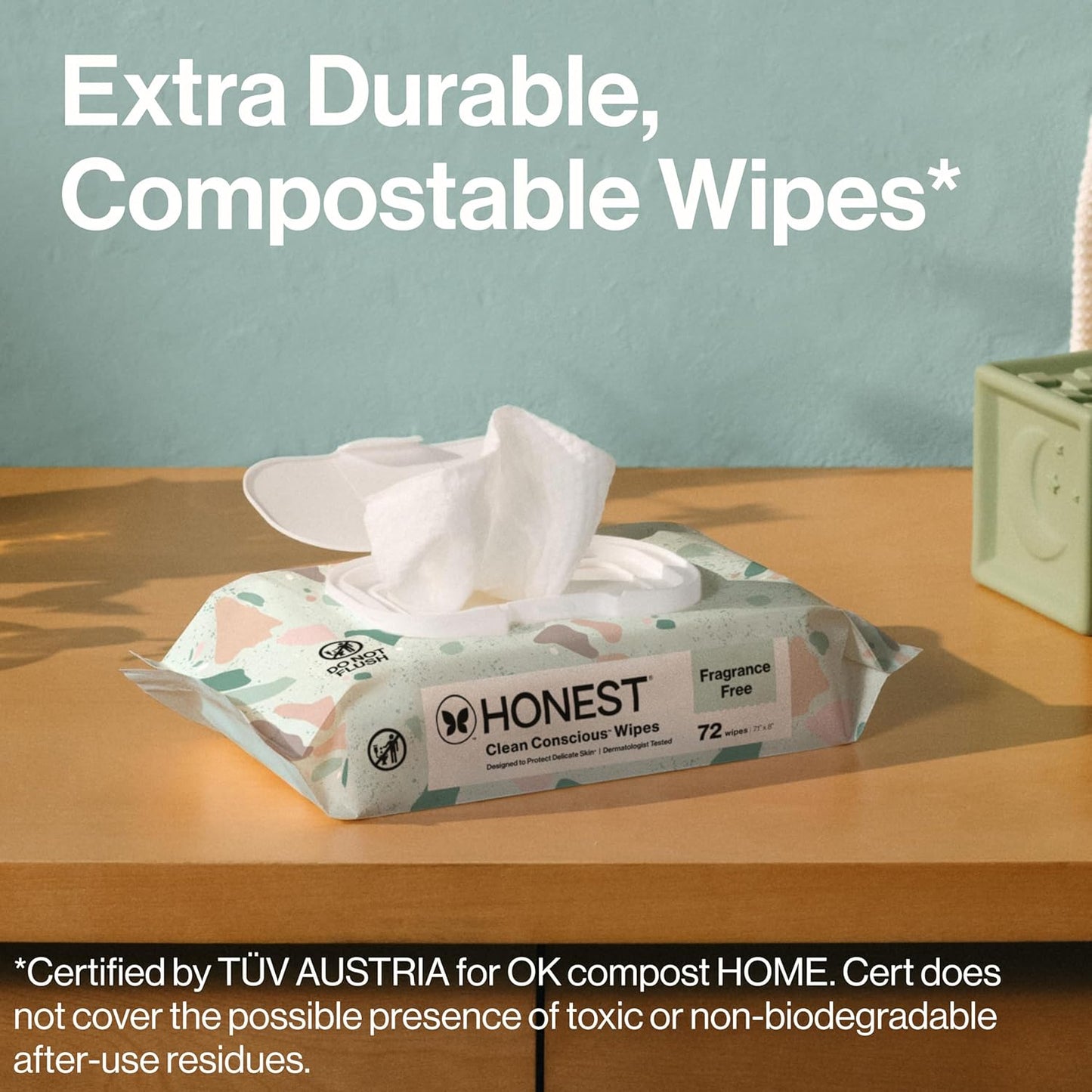 The Honest Company Hypoallergenic Multi-Use Baby Wipes for Sensitive S